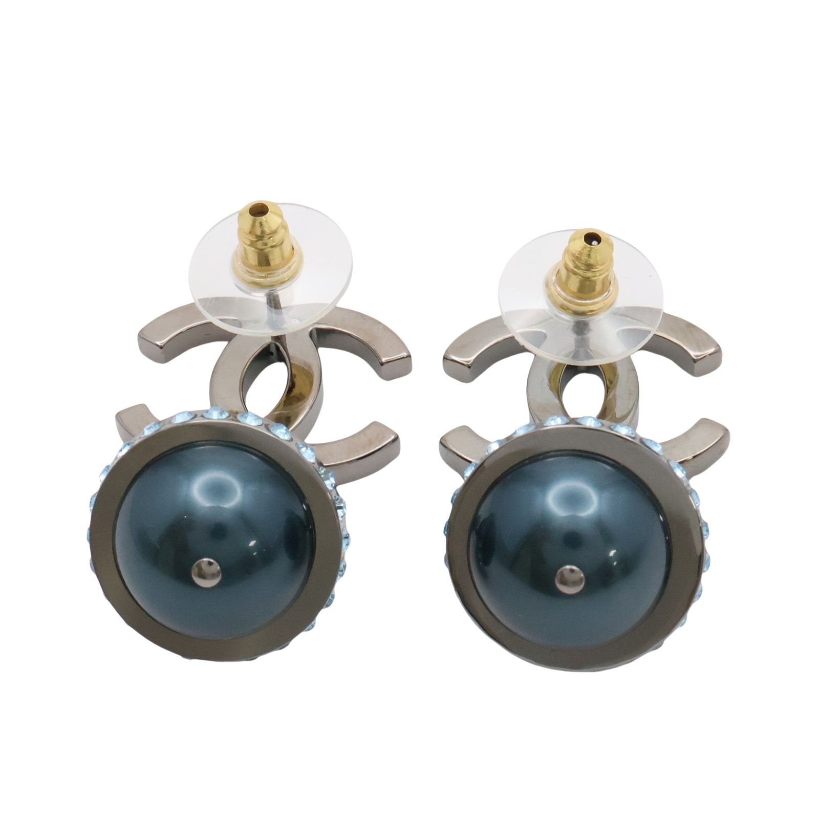 CC Crystal Logo Cosmo Planet Drop Earrings — view 2