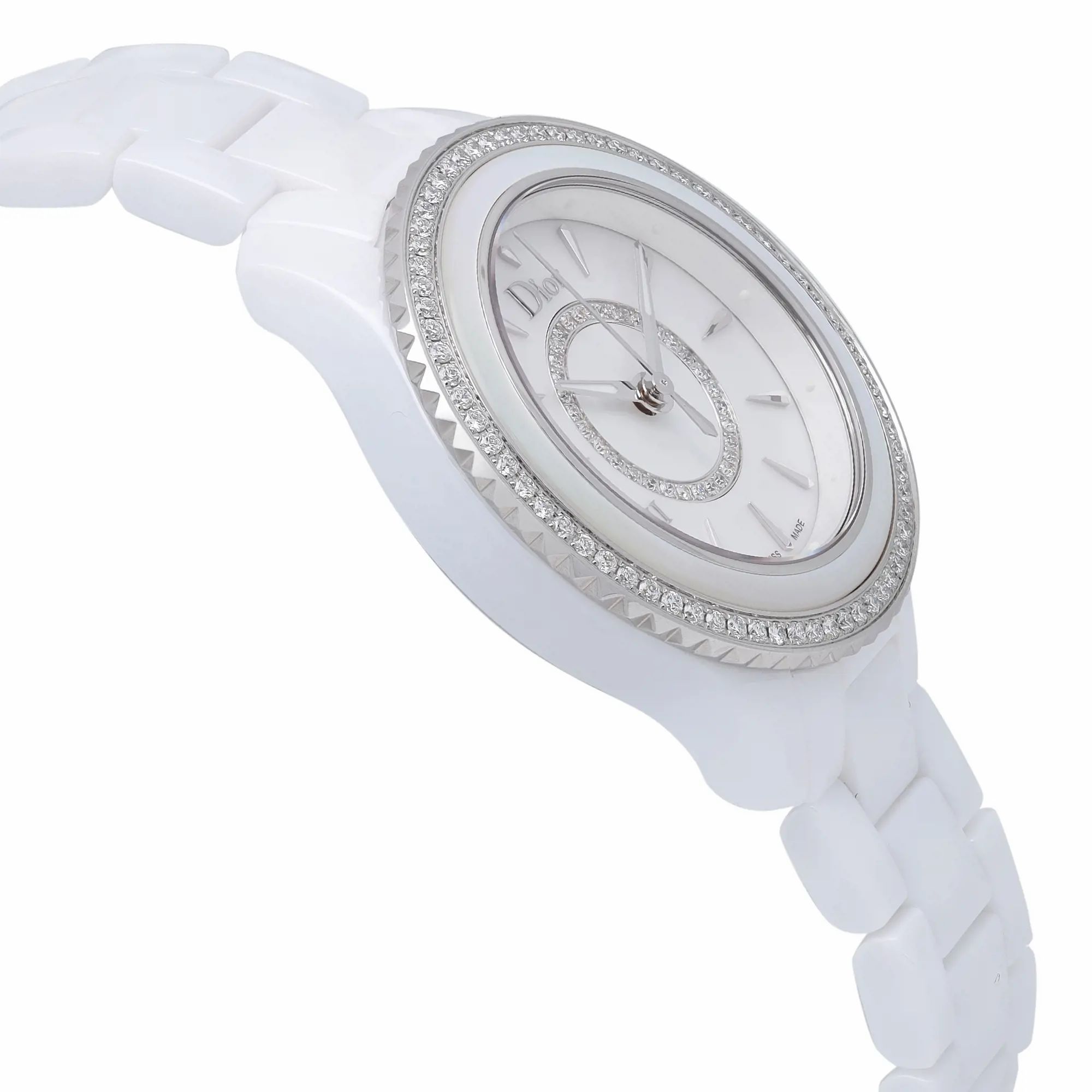 Christian Dior VIII 33mm Ceramic Diamond MOP Dial Ladies Watch CD1231E4C001 — view 4
