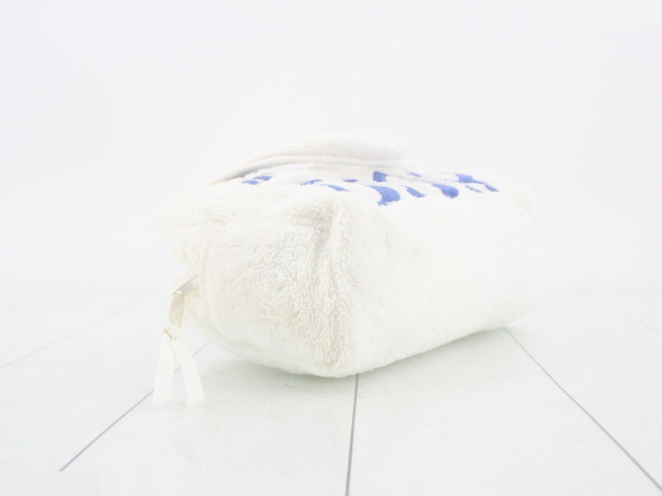 Cotton J'ADORE DIOR Pile Handbag, Bicolor — view 5