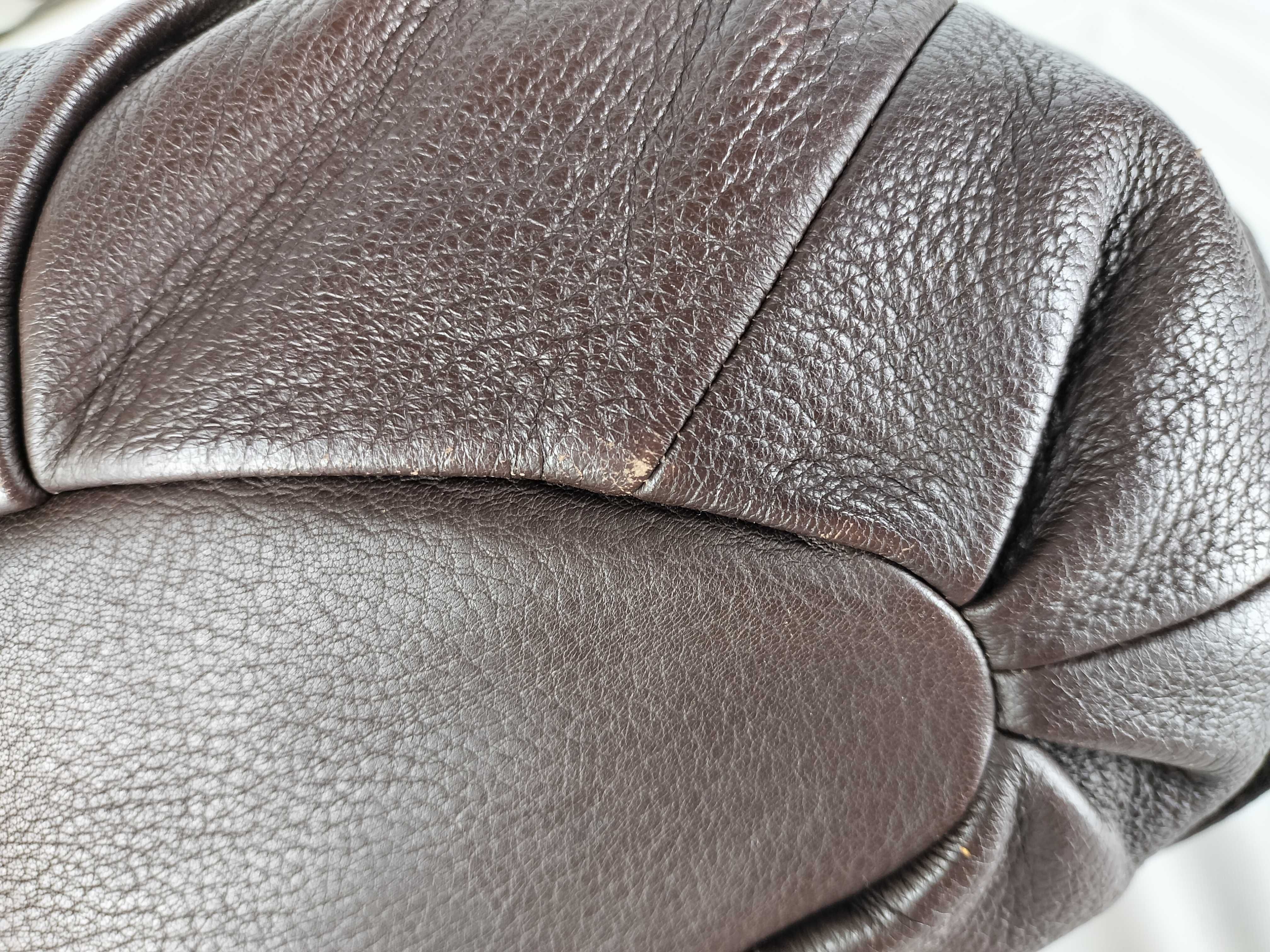 Pillow Small Handbag, Dark Brown, Silver Hardware, with Charm — view 3