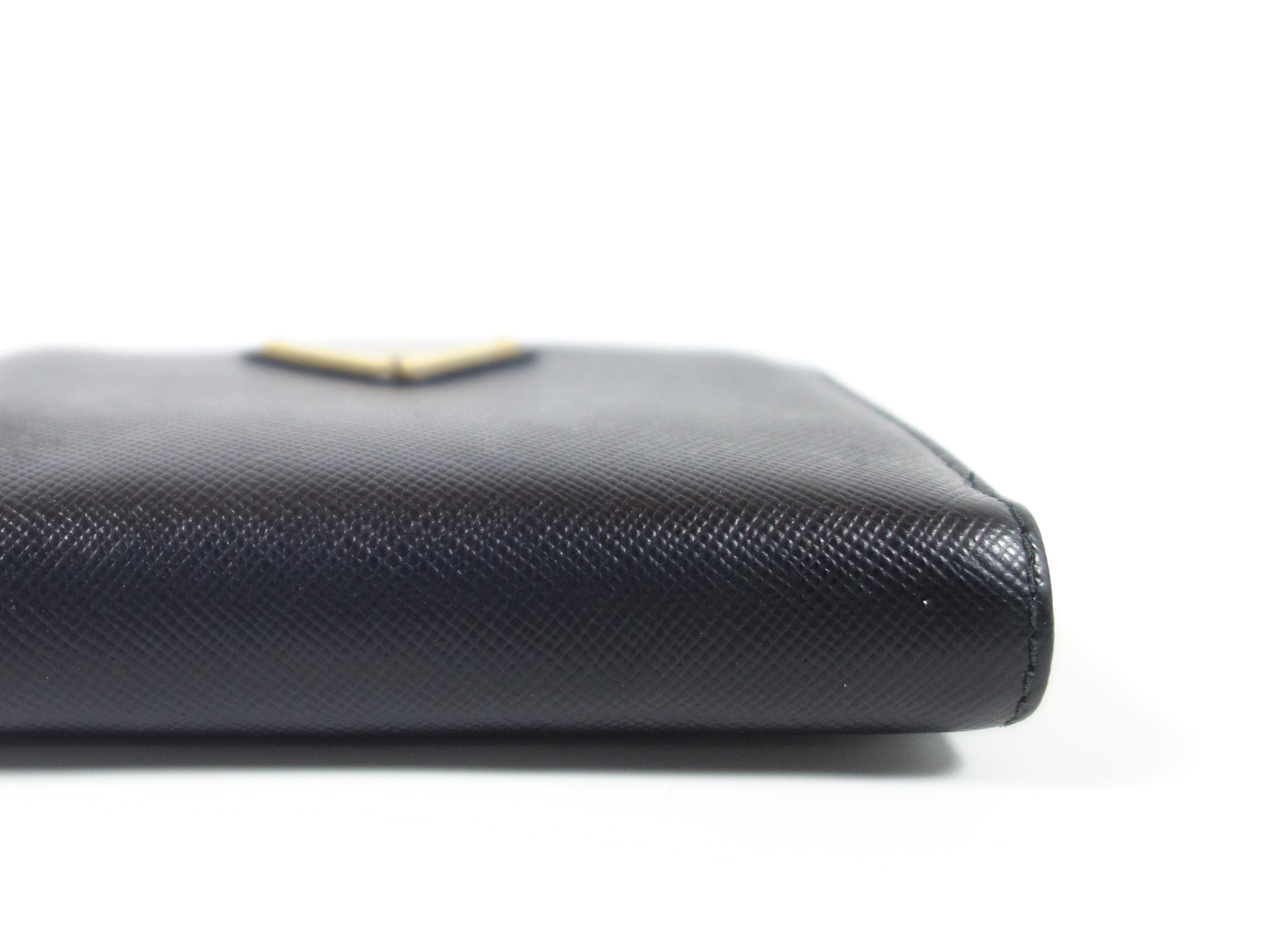 Saffiano Black Triangle Wallet — view 5