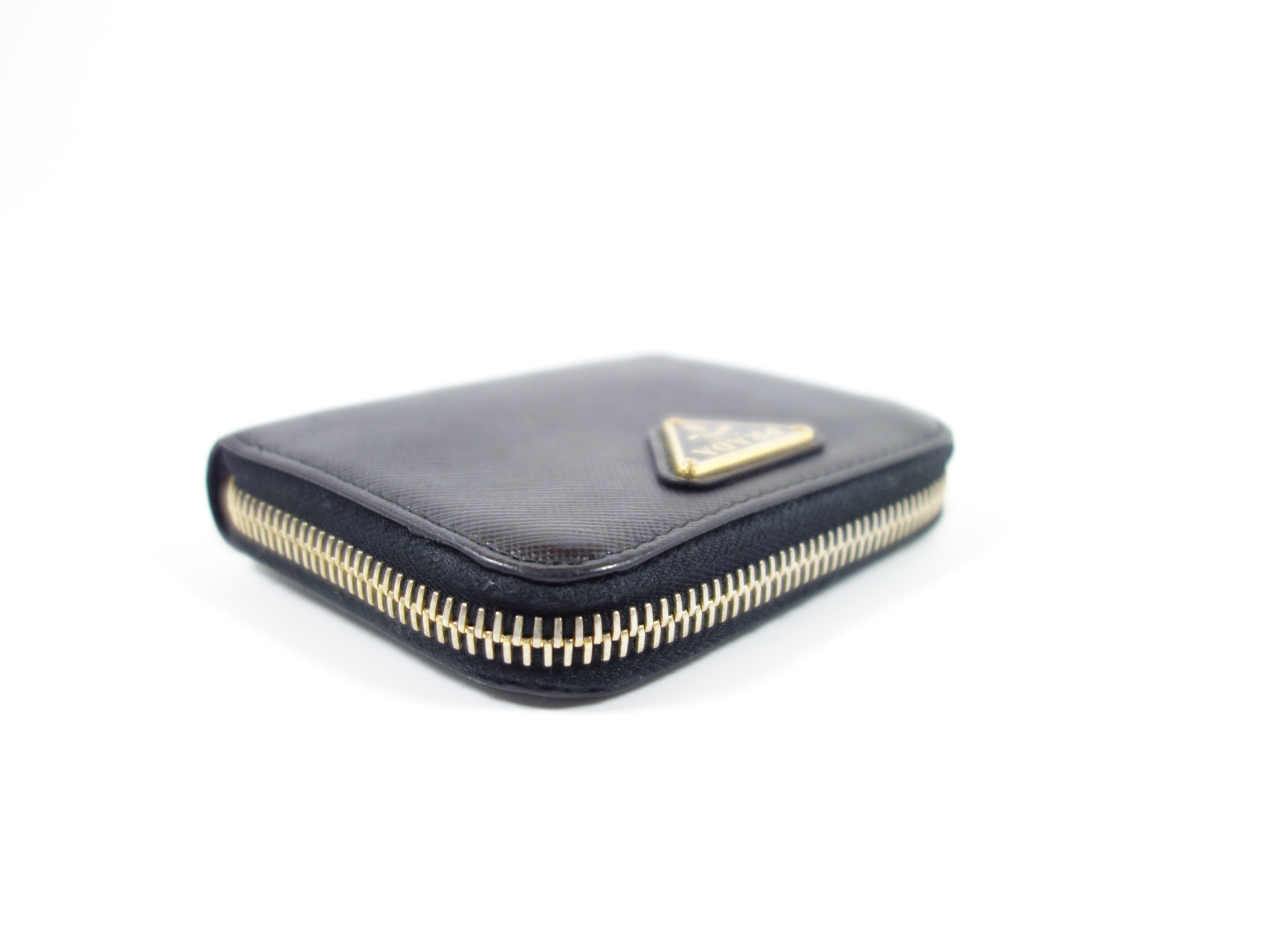 Saffiano Black Triangle Wallet — view 6
