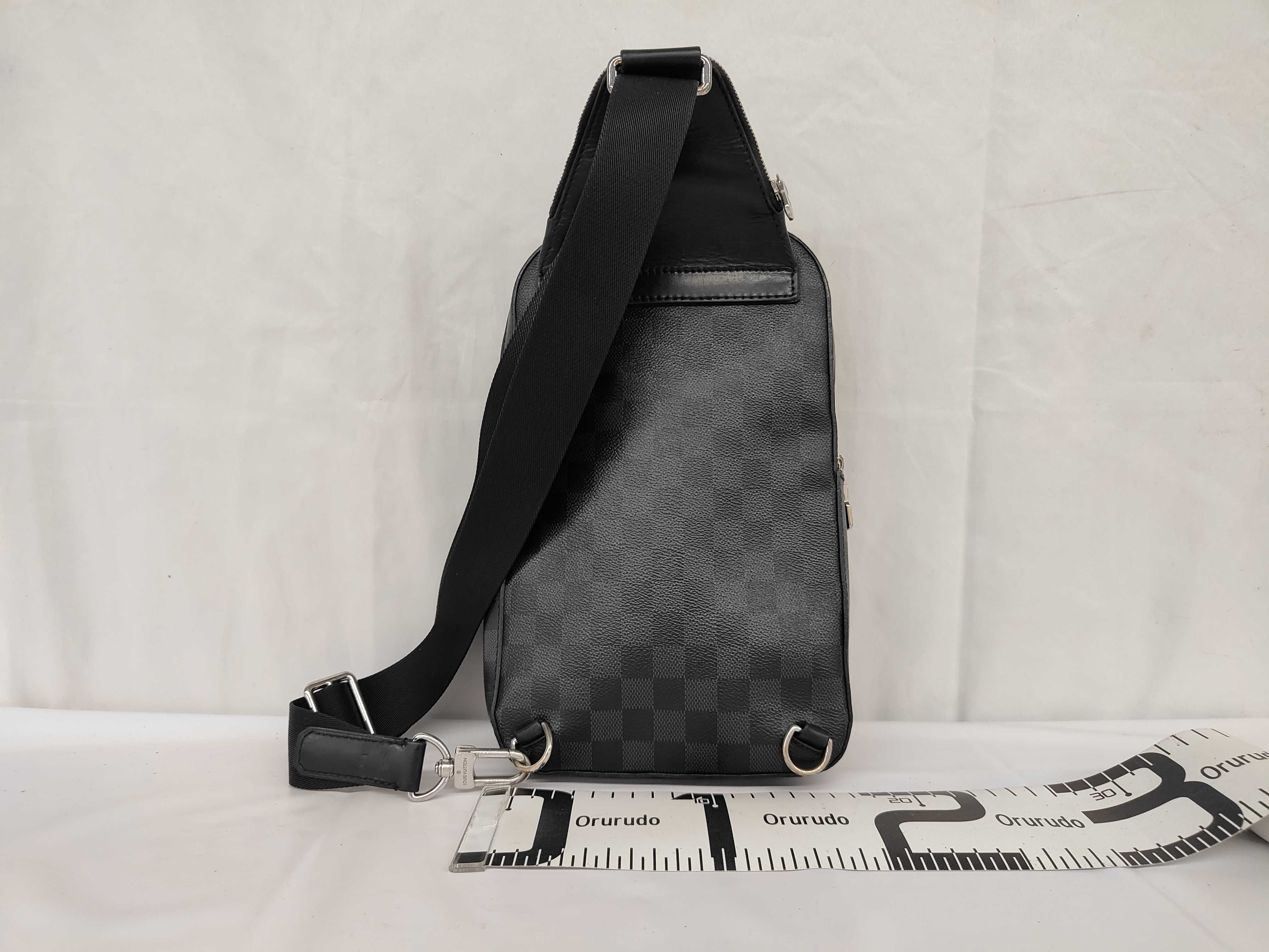 Damier Graphite LV N41719 Avenue Sling Bag/One-Shoulder Bag — view 2