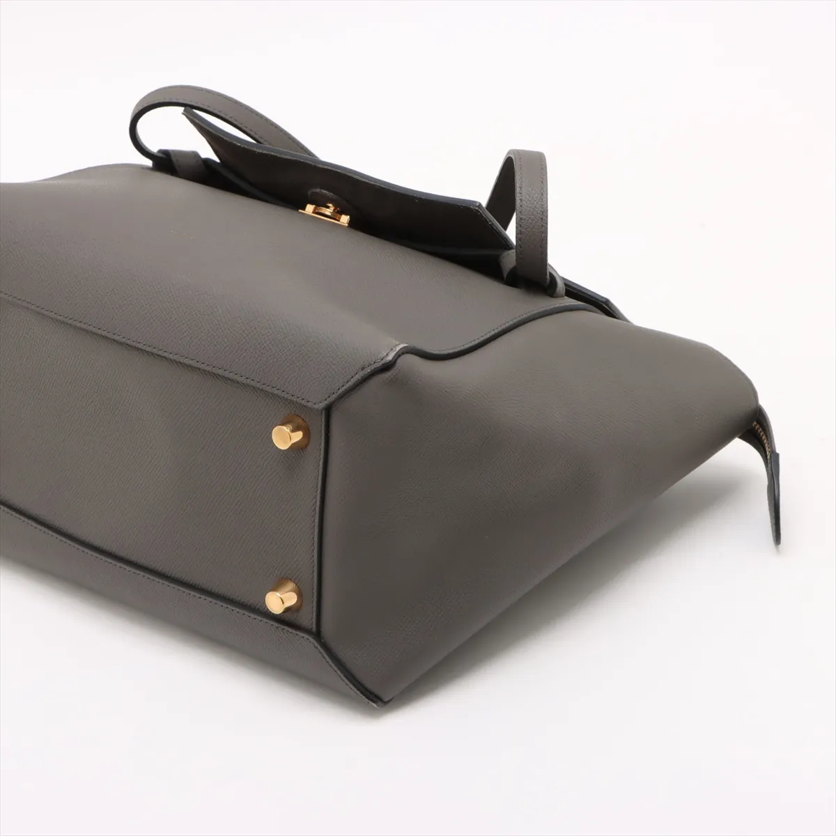 Belt Bag Mini Leather 2WAY Handbag Gray — view 3