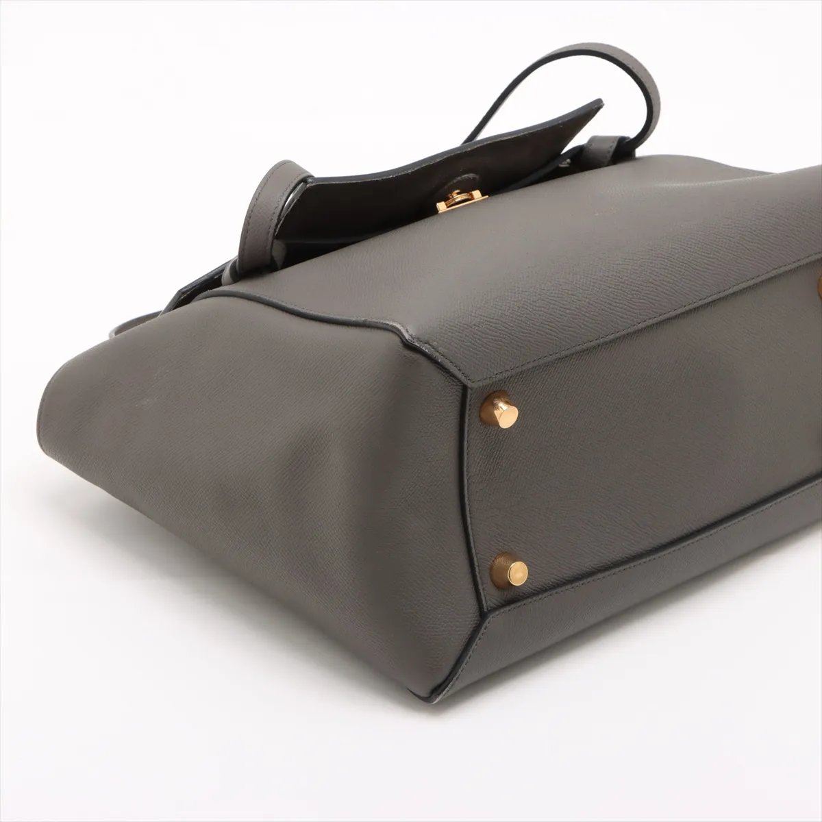 Belt Bag Mini Leather 2WAY Handbag Gray — view 4