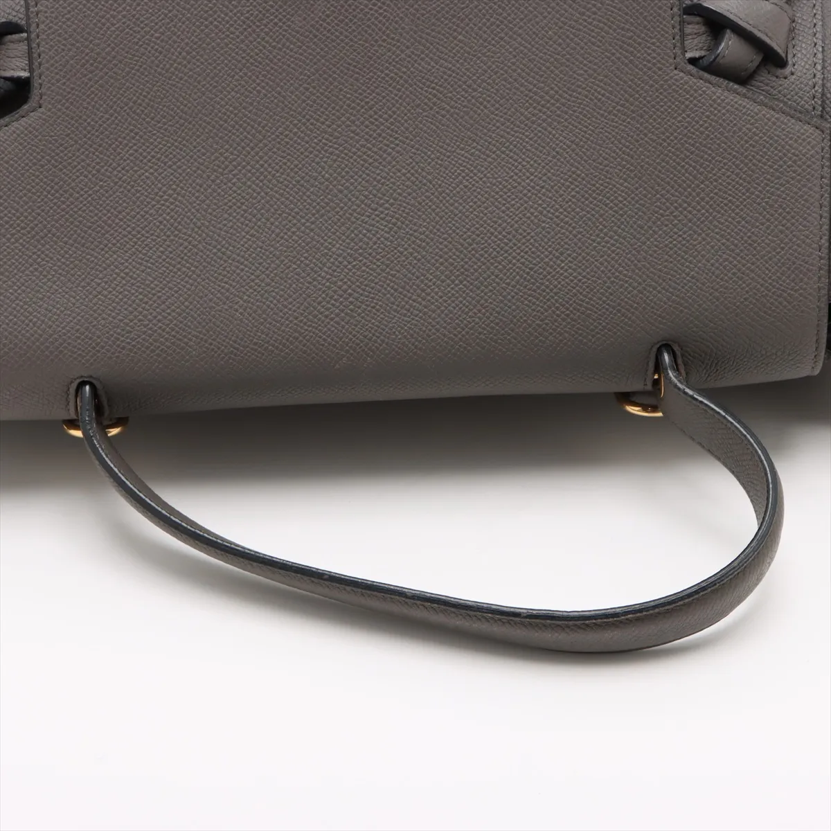 Belt Bag Mini Leather 2WAY Handbag Gray — view 5