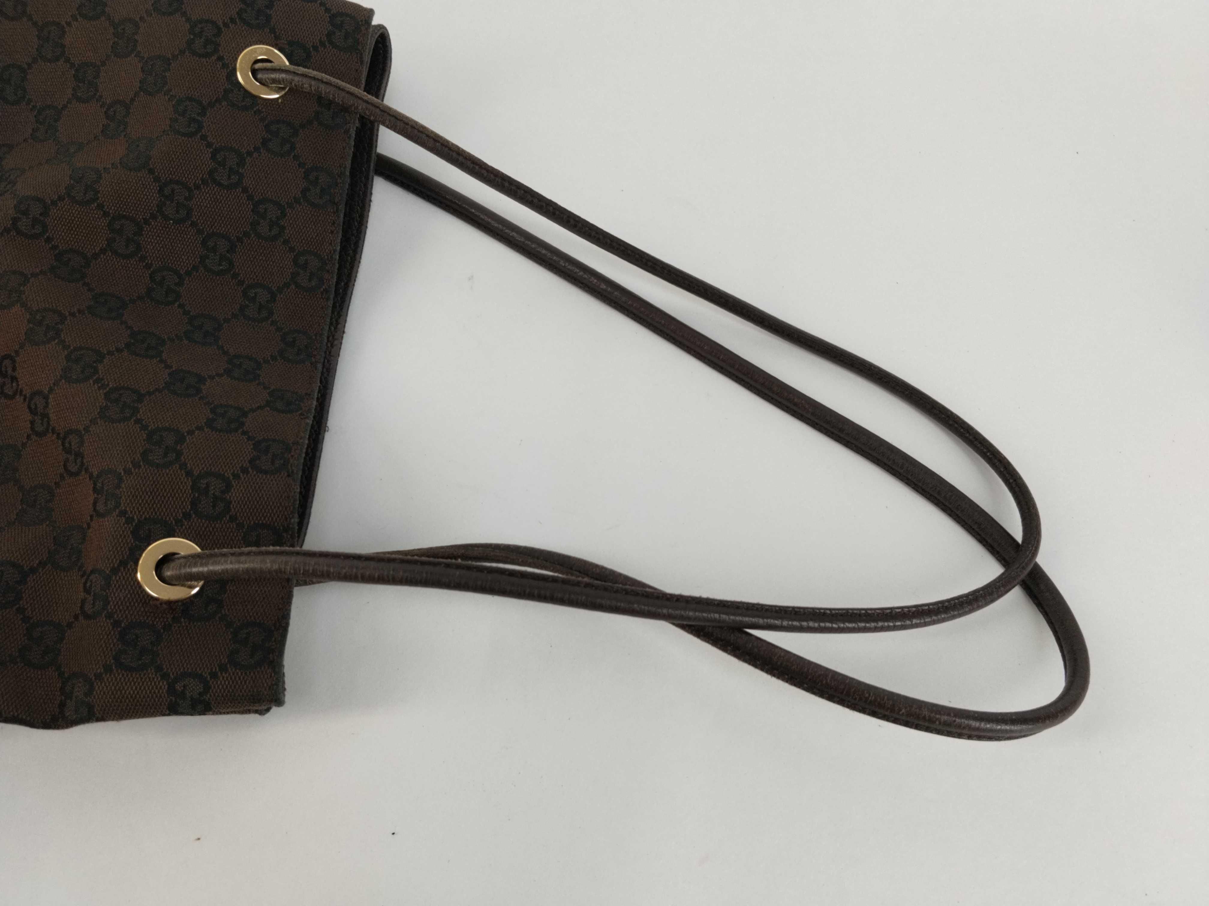 GG Canvas Tote Bag (257275) - Dark Brown — view 3