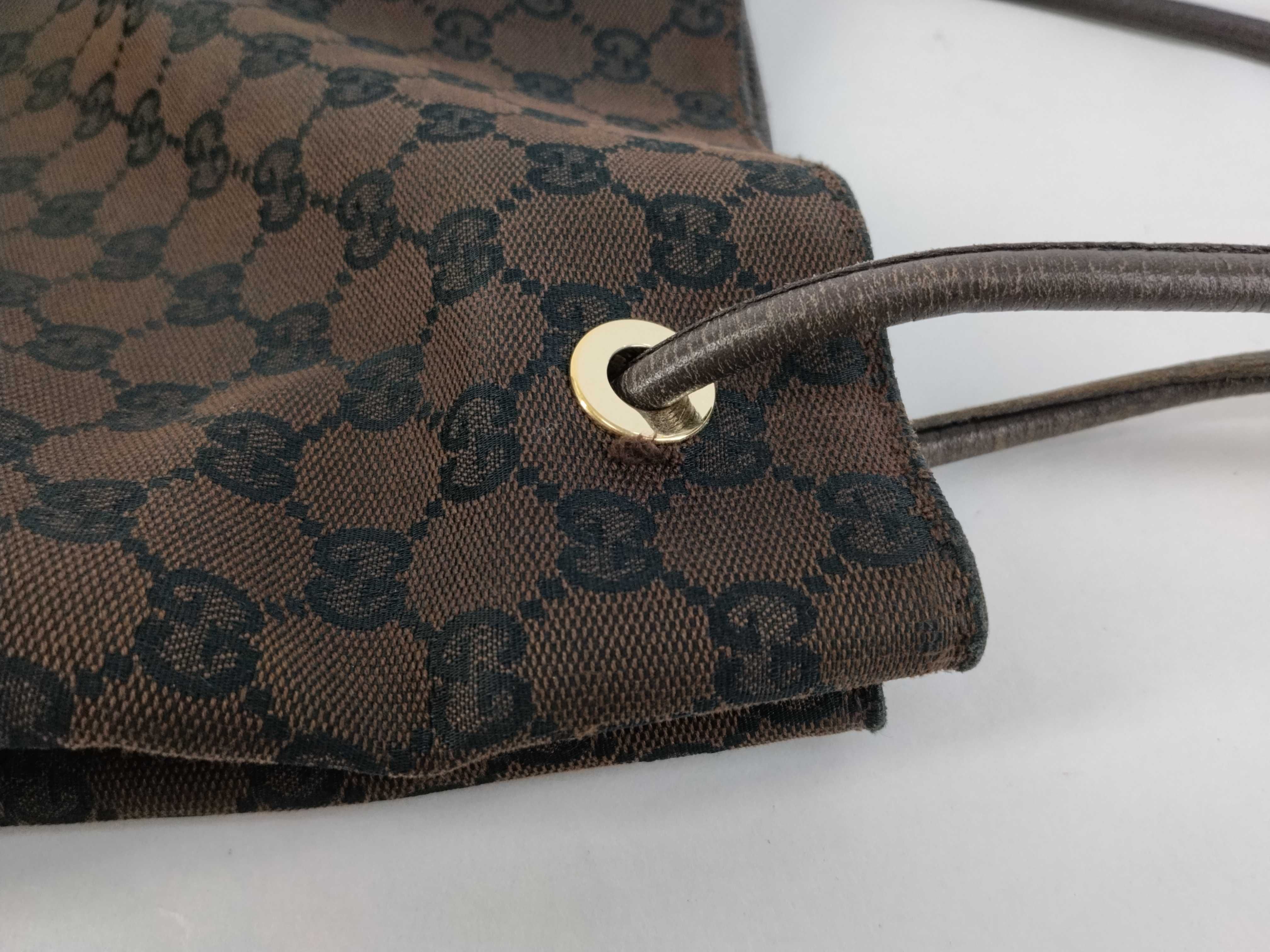 GG Canvas Tote Bag (257275) - Dark Brown — view 5