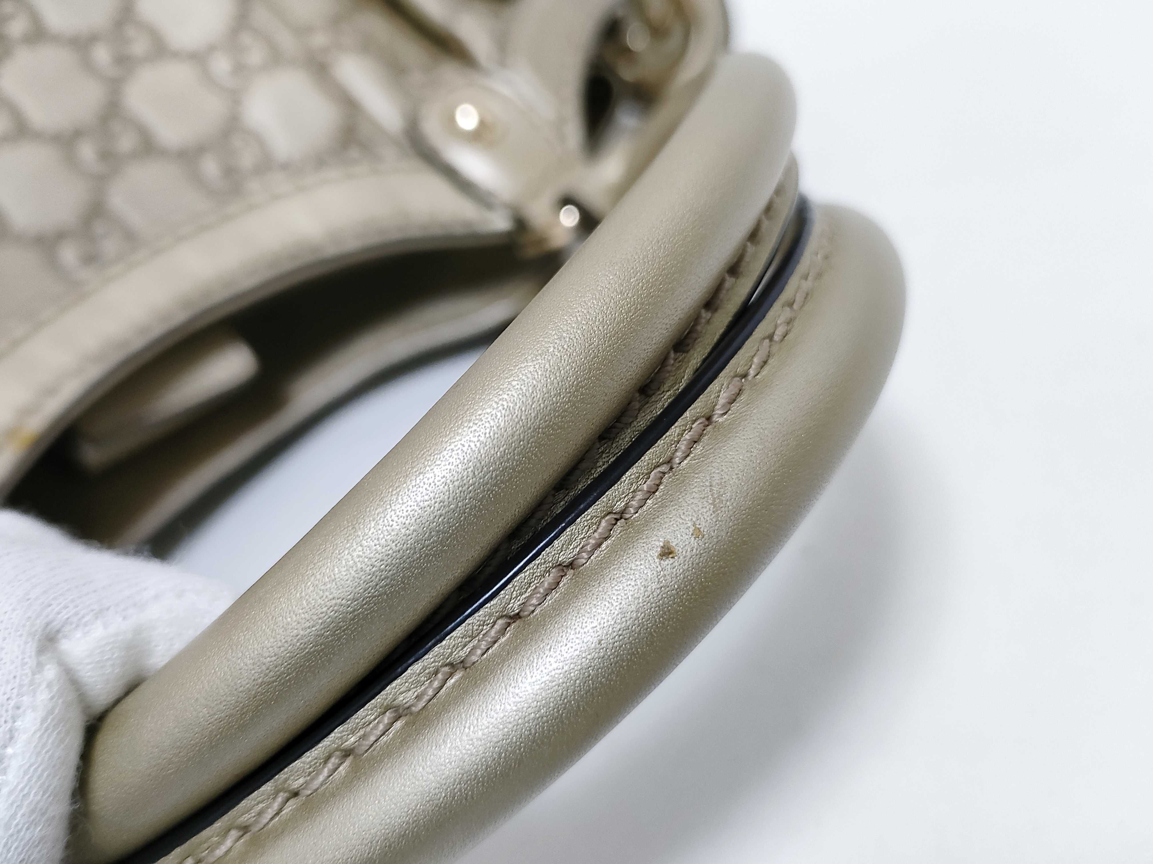 Guccissima HK-211944 525040 Sukey GG Guccissima Leather Beige Shoulder Bag Handbag — view 4
