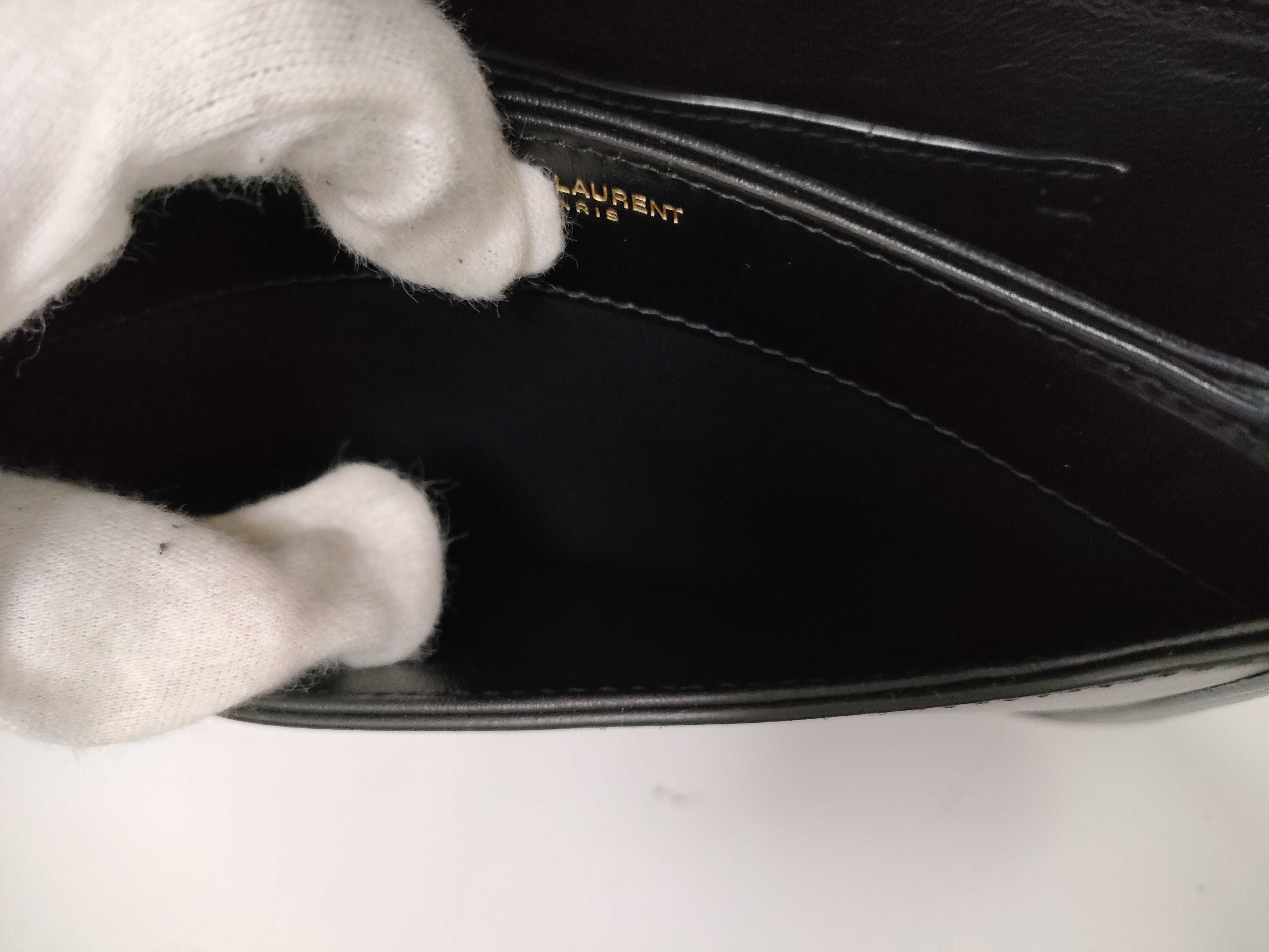 Solferino Black Gold Hardware Calf Leather Tofu Bag Small Shoulder — view 13