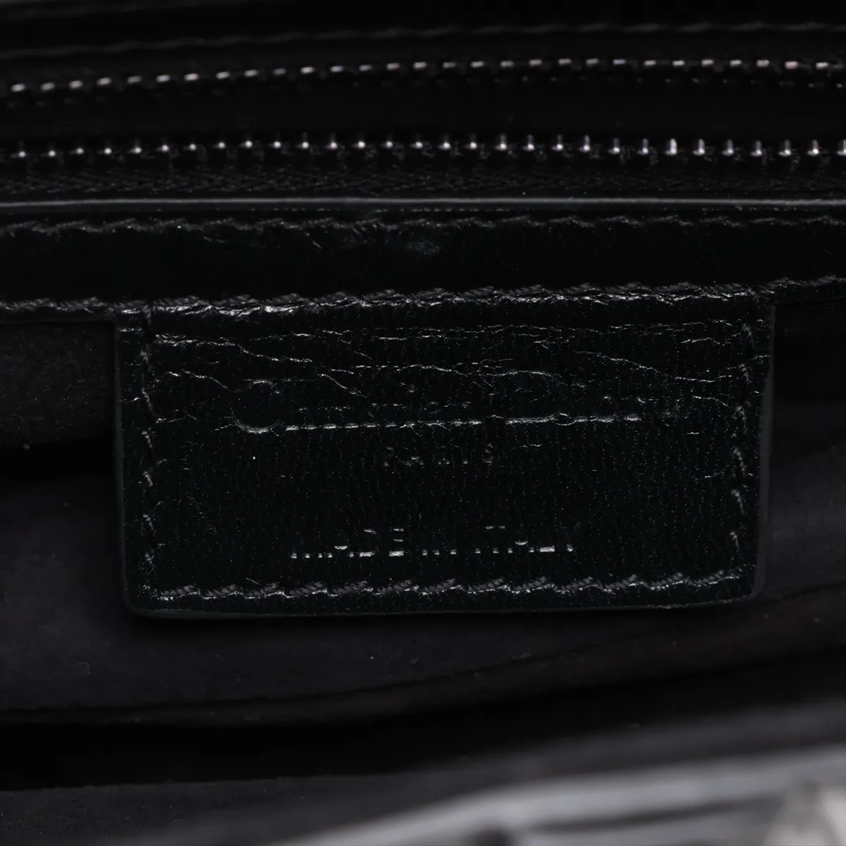 Saddle Leather x Studs 2-Way Handbag, Black — view 11