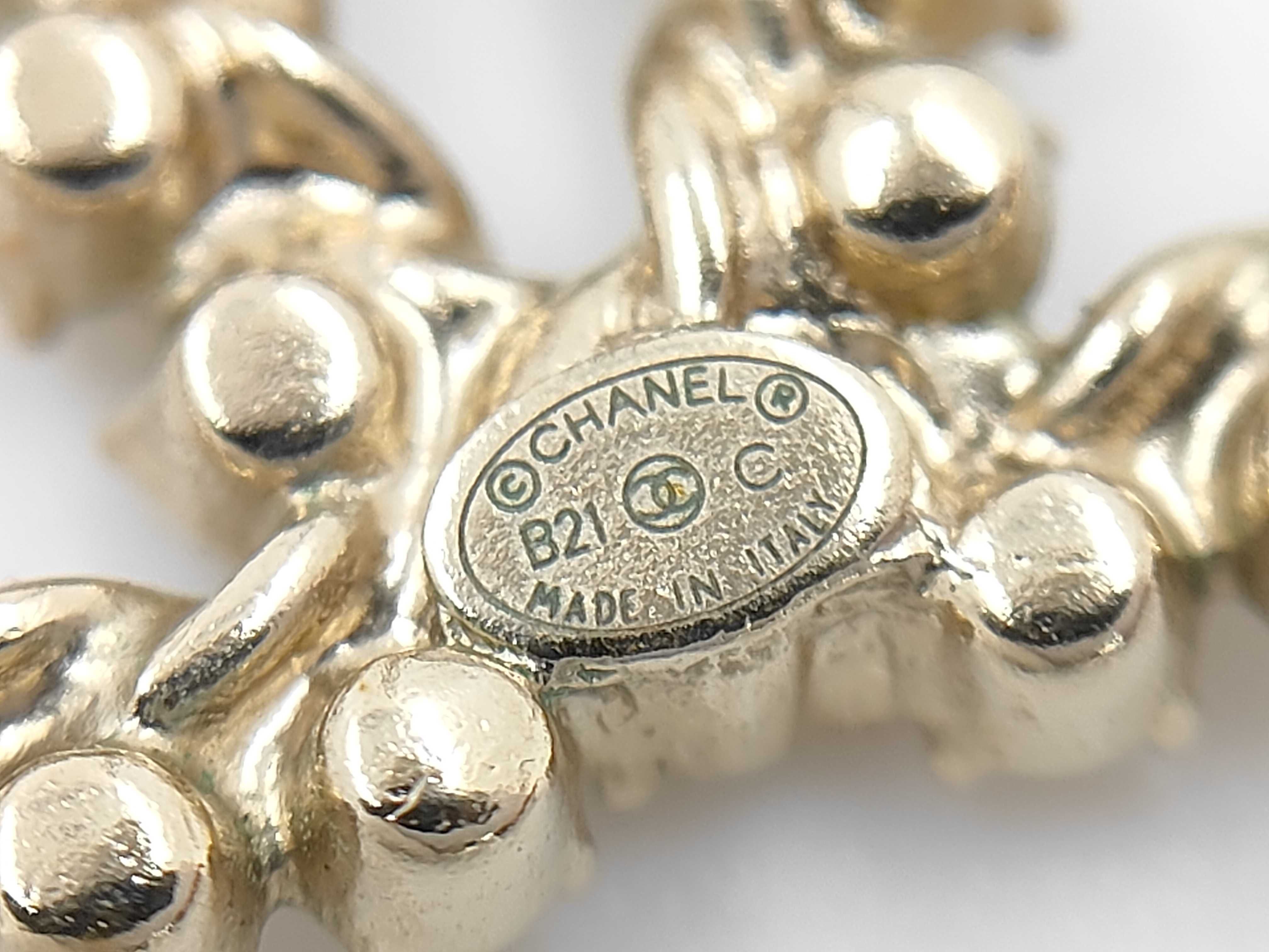 Rhinestone Coco Mark Earrings — view 4