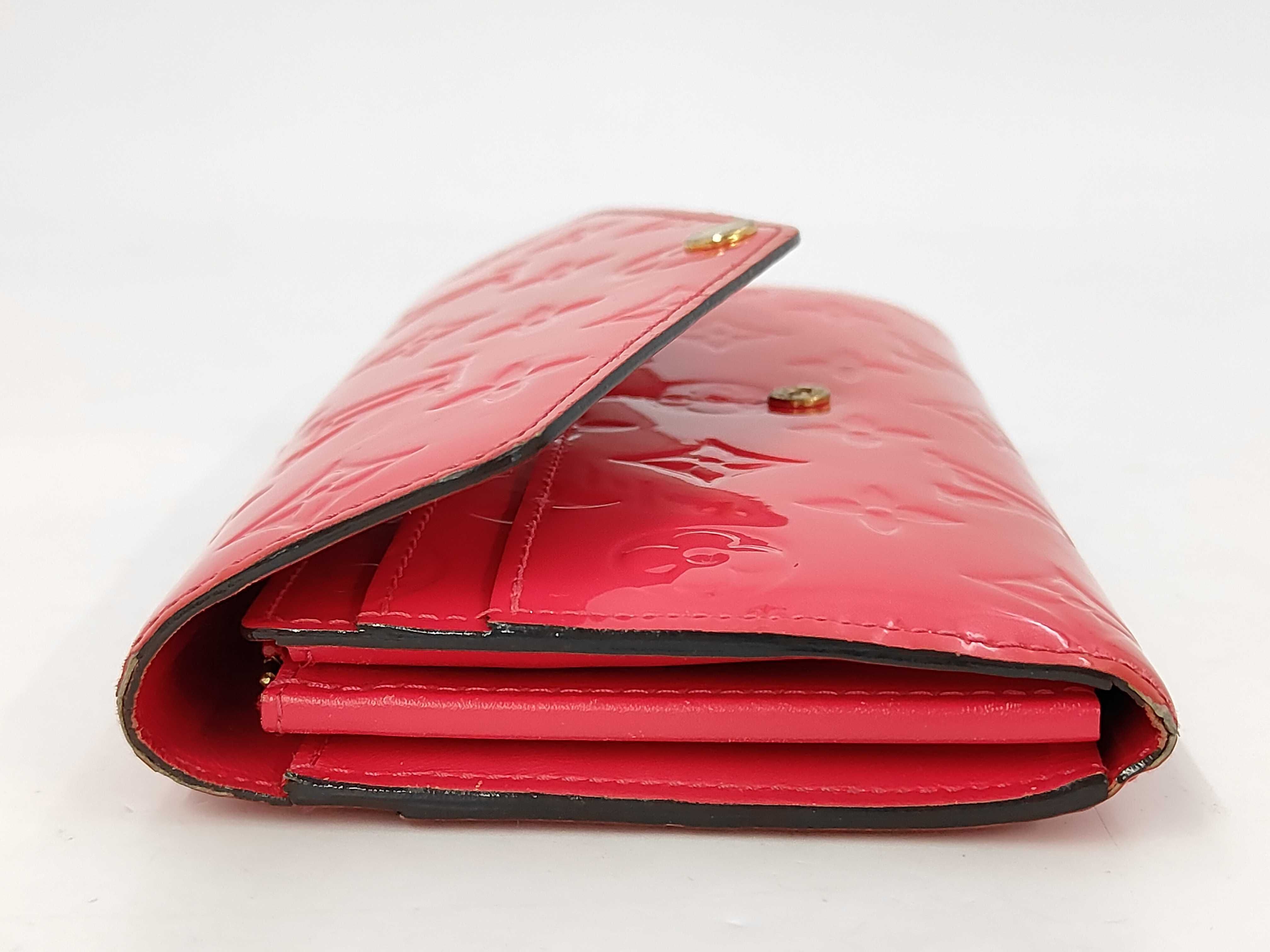 Vernis Louis Vuitton Vernis Portefeuille Sarah Hot Pink TS4146 Wallet — view 9