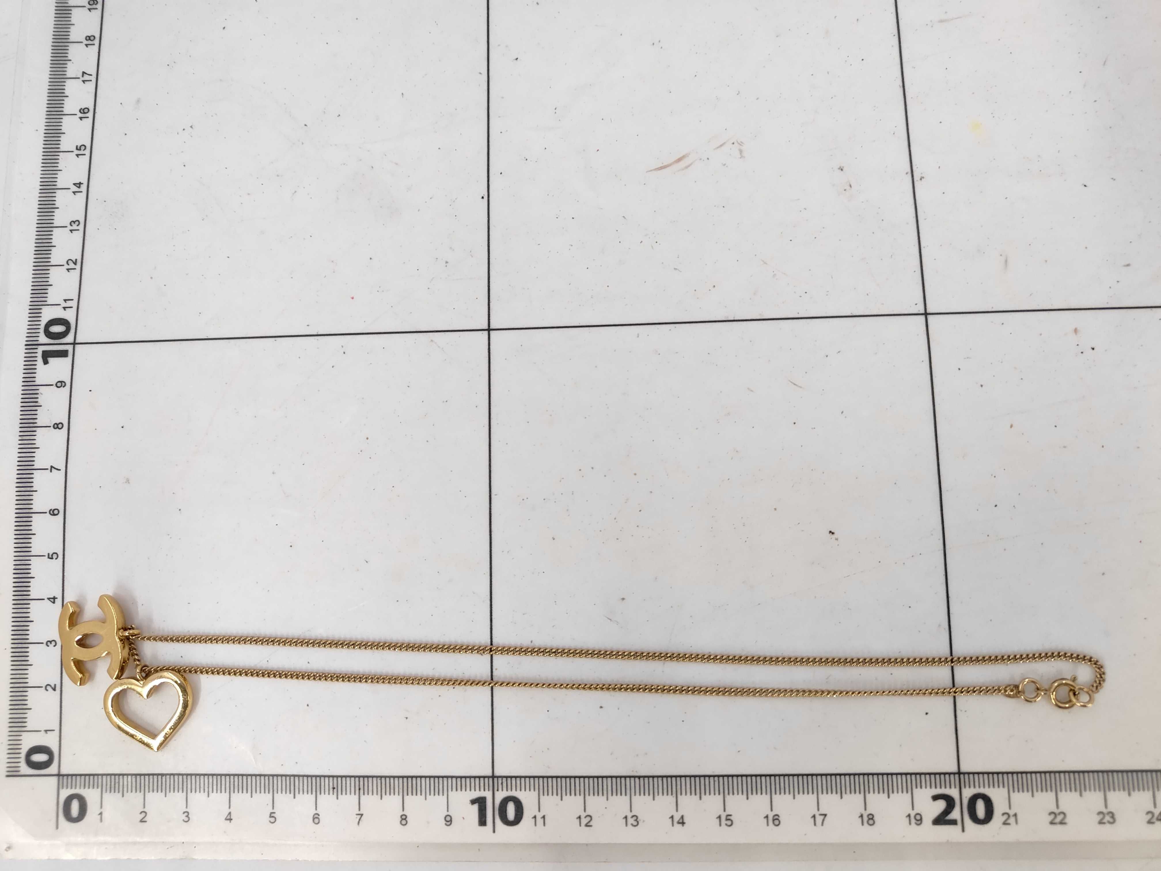 Coco Mark Chanel Coco Heart Gold Necklace — view 5