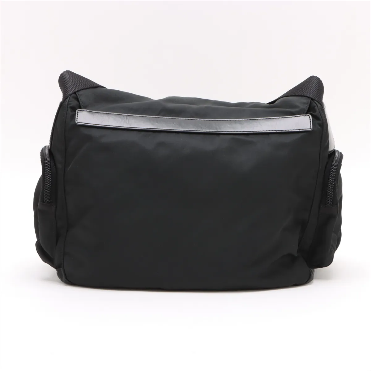 Tessuto Nylon x Leather Shoulder Bag Black BT0503 — view 2