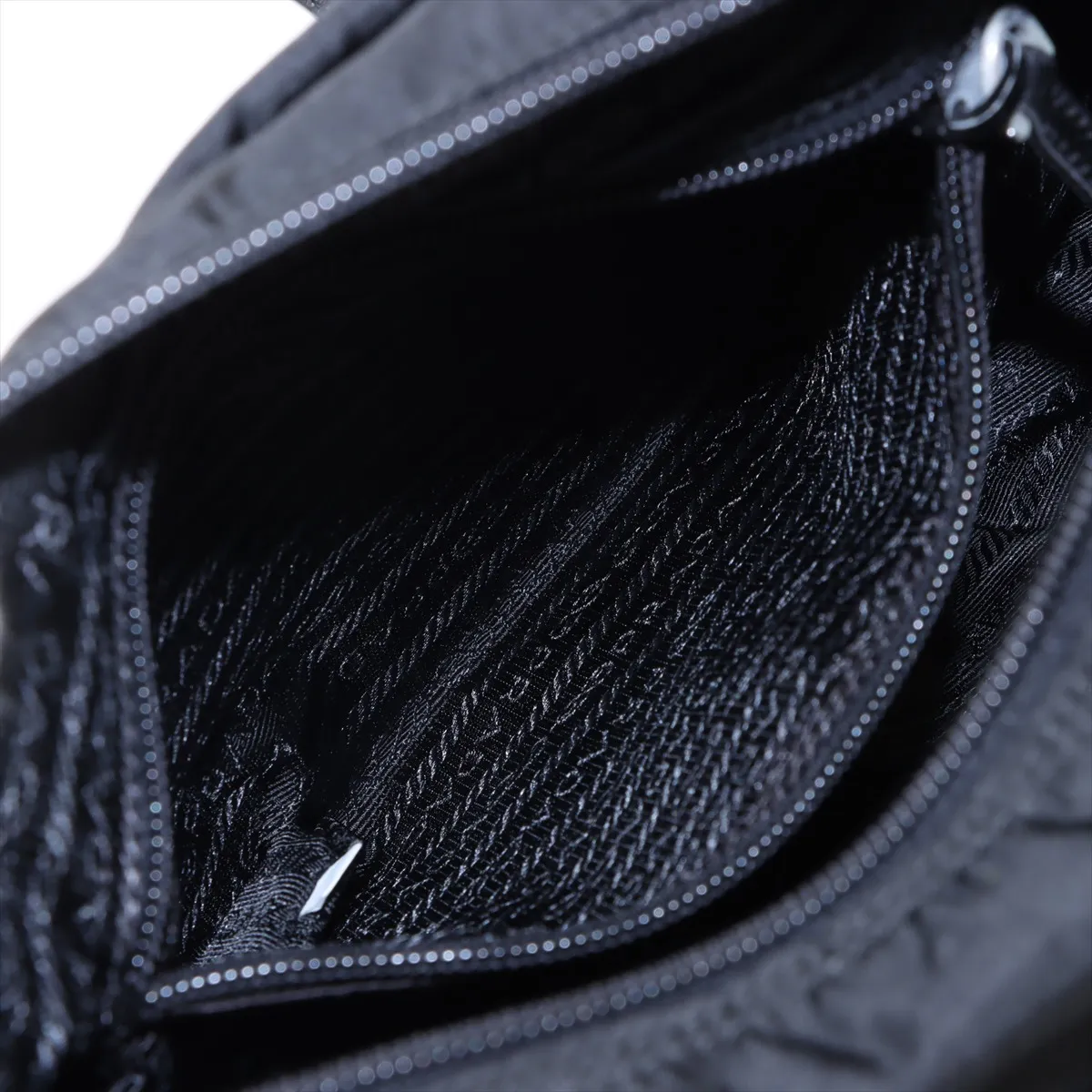 Tessuto Nylon x Leather Shoulder Bag Black BT0503 — view 7