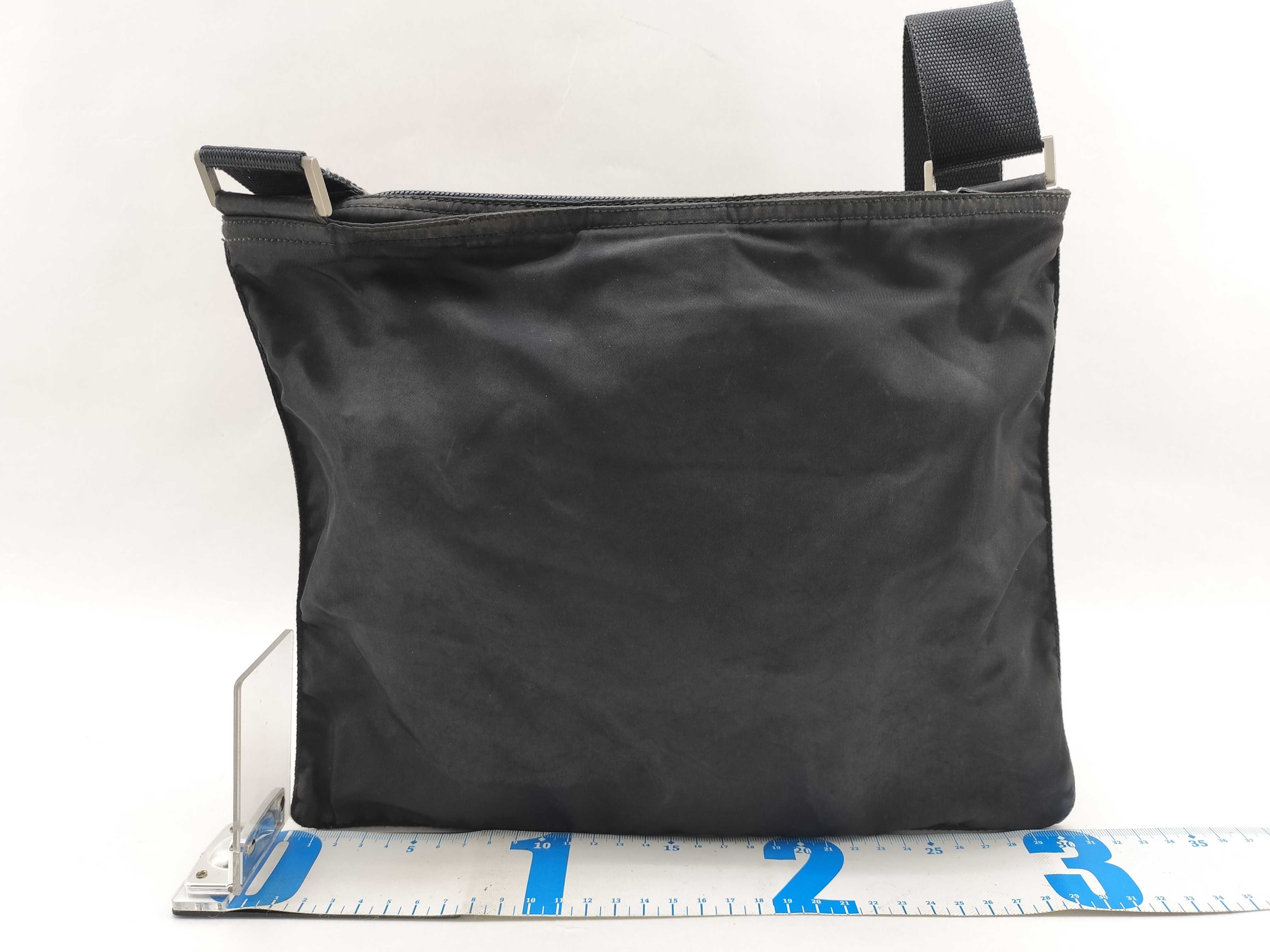 Nylon Shoulder Bag, Black — view 2