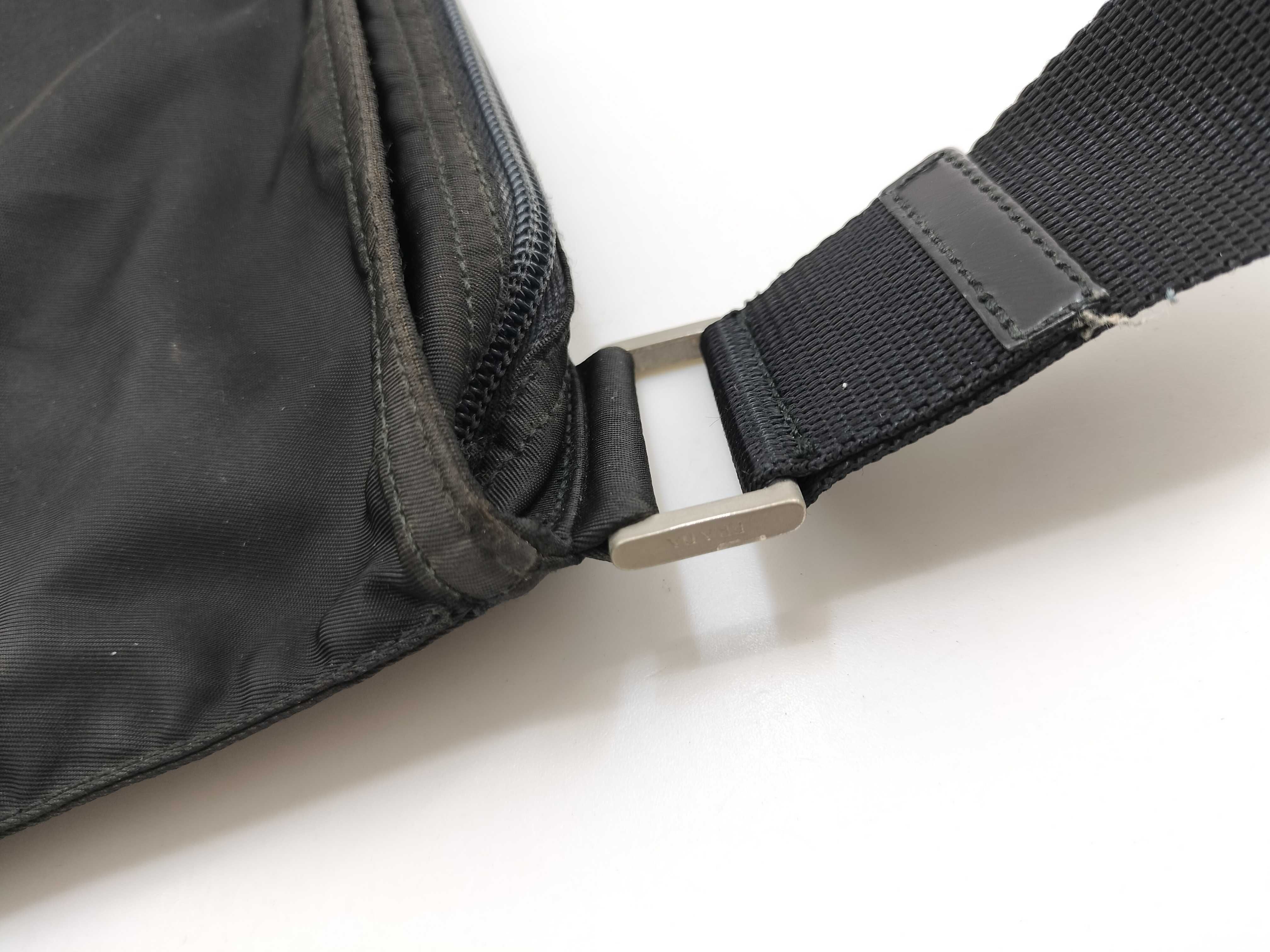 Nylon Shoulder Bag, Black — view 6