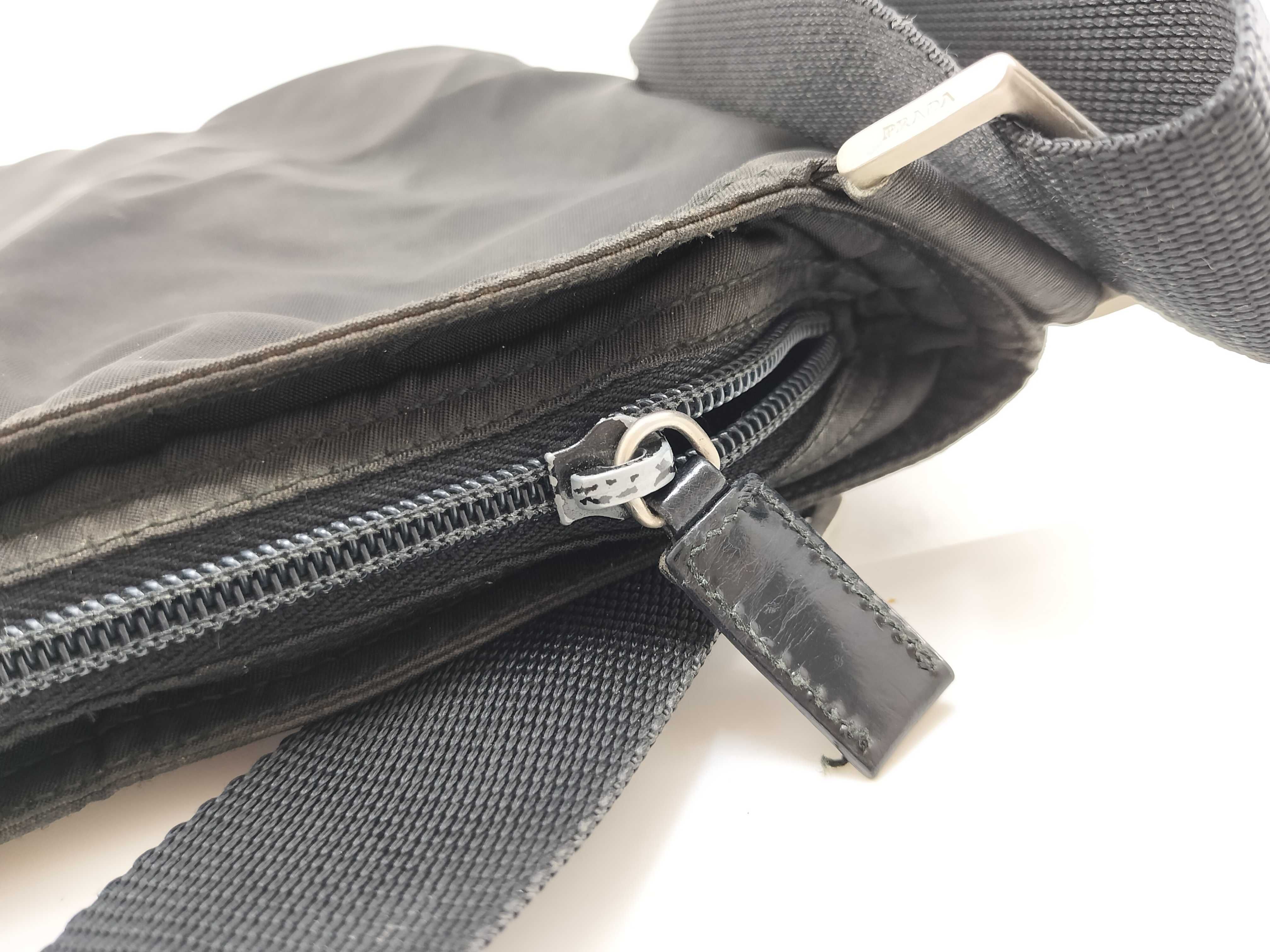 Nylon Shoulder Bag, Black — view 10