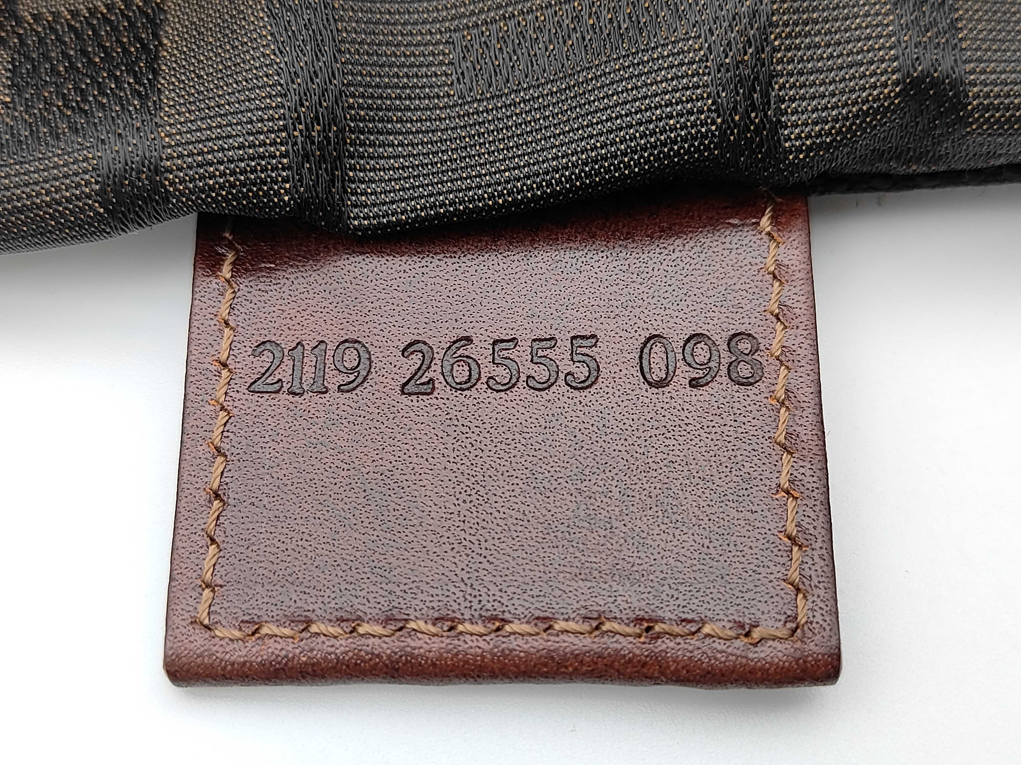 Zucca pattern 2119 canvas x leather handbag (with tears) — view 11