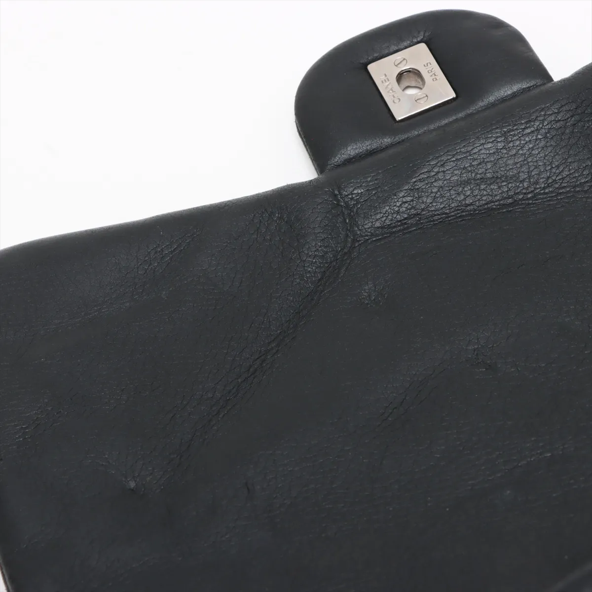 Matelasse Leather Single Flap Double Chain Bag Black 21297332 21s — view 15