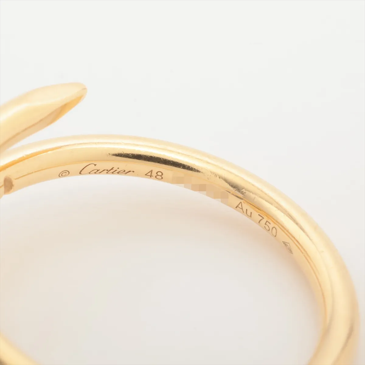 Juste un Clou SM Ring, 750 (Yellow Gold), 3.3g, Size 48, VUI673, — view 3