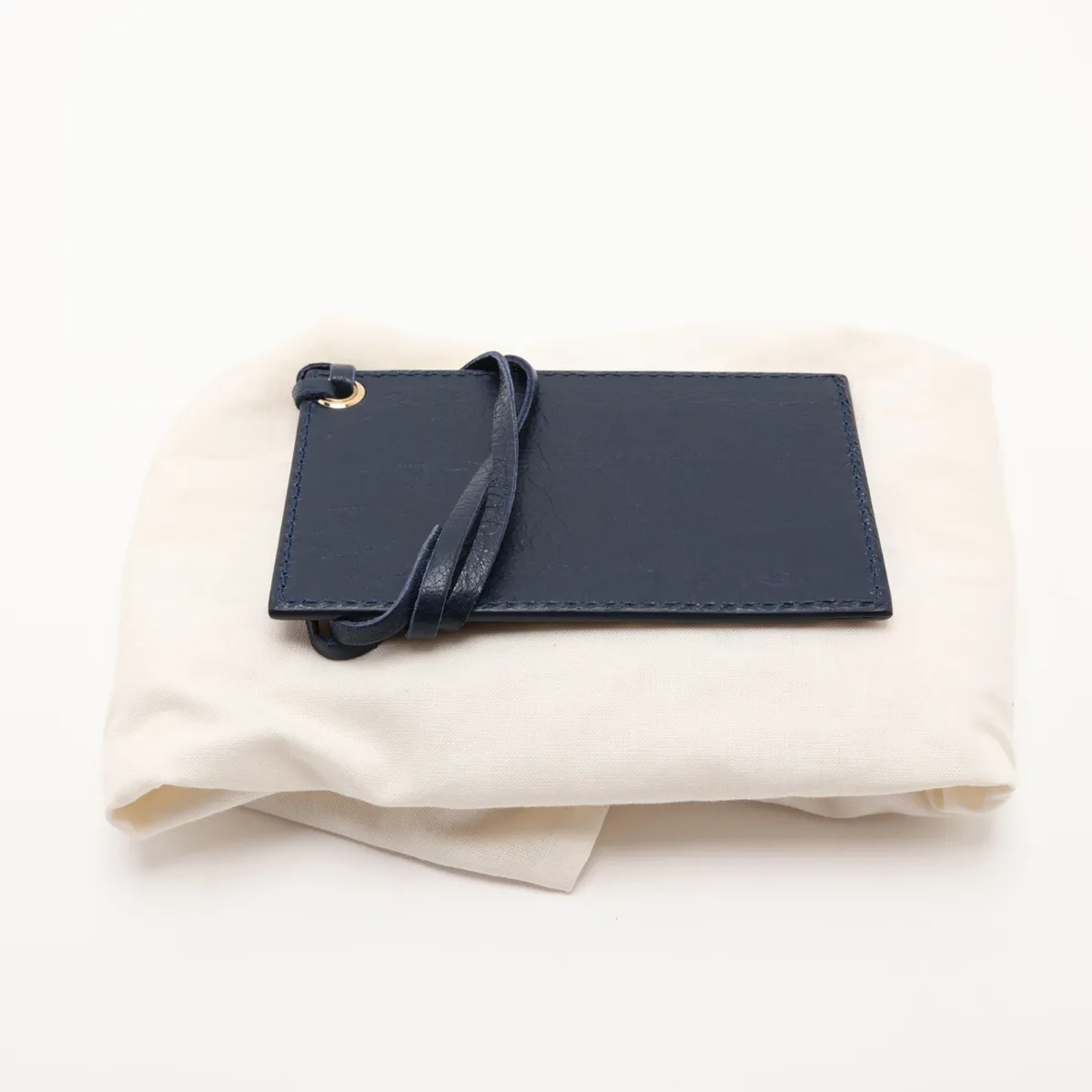 The First Leather 2-Way Handbag, Blue, 103208, with Mirror — view 11