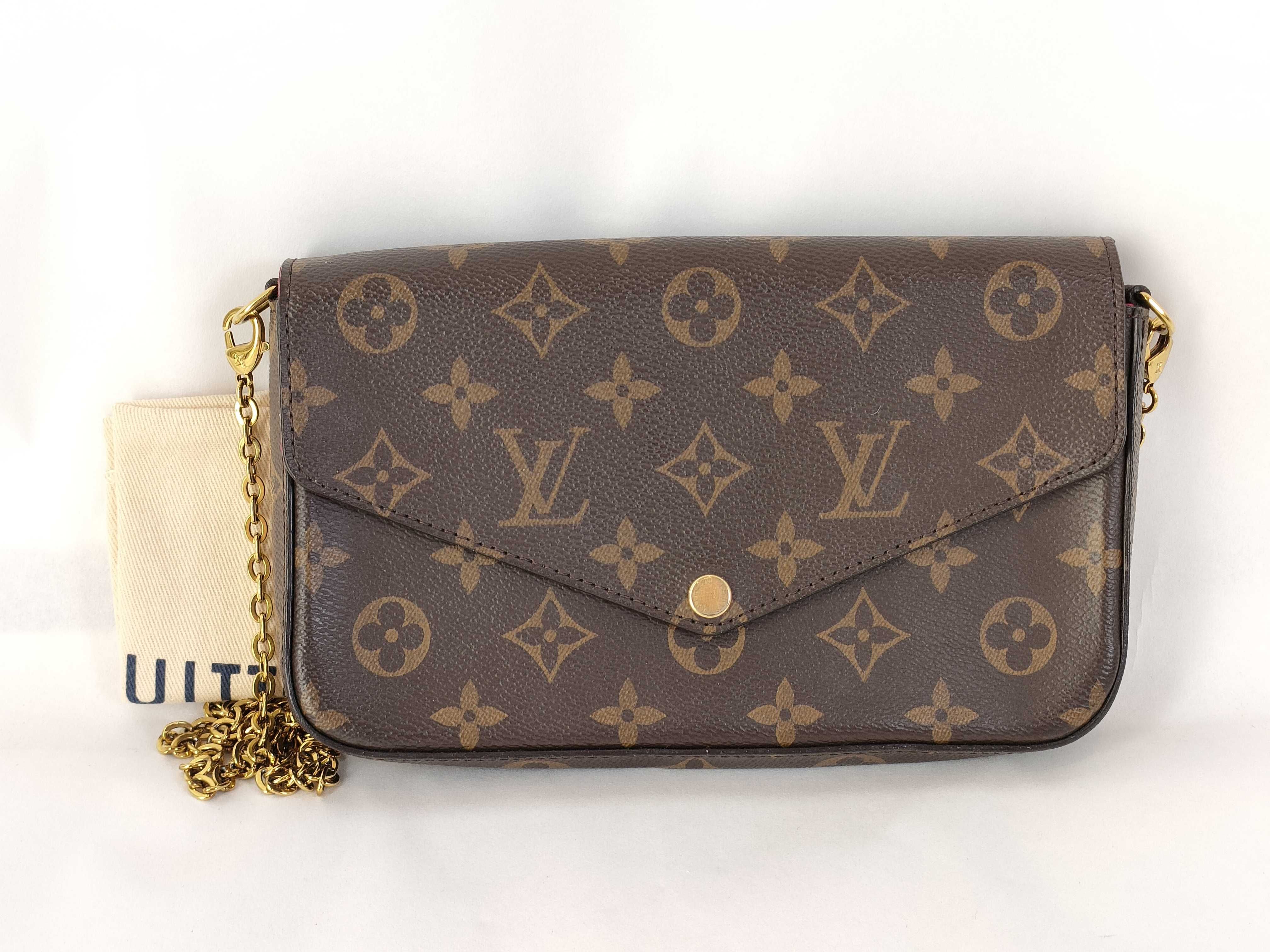 Monogram Chain Shoulder Bag