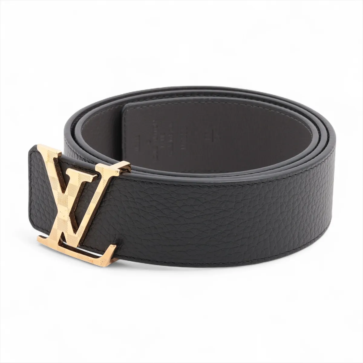 M0333 Belt LV Damier 40MM Reversible JJ2282 Belt 85 GP x Leather Black x Gray