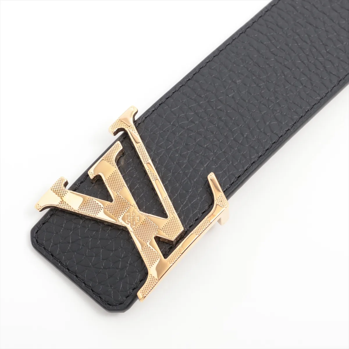 M0333 Belt LV Damier 40MM Reversible JJ2282 Belt 85 GP x Leather Black x Gray — view 2