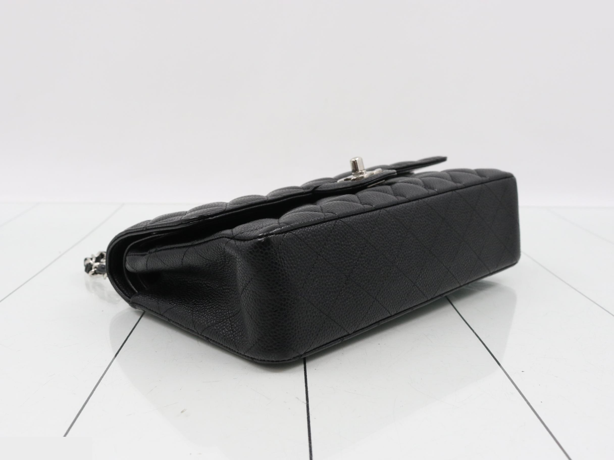 Caviar Double Flap 25 Shoulder Bag (with seal) — view 5