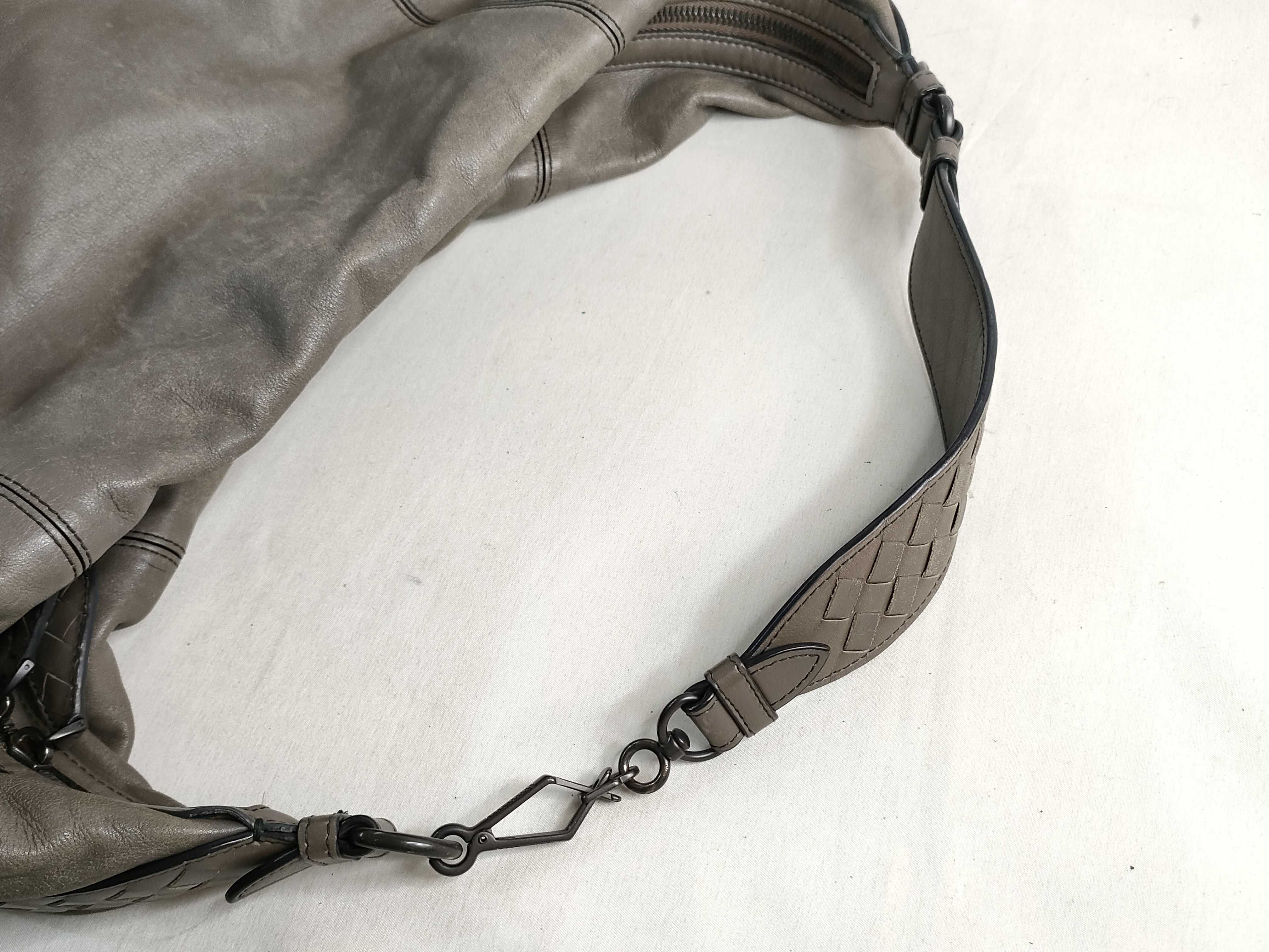 Intrecciato Leather Shoulder Bag — view 3