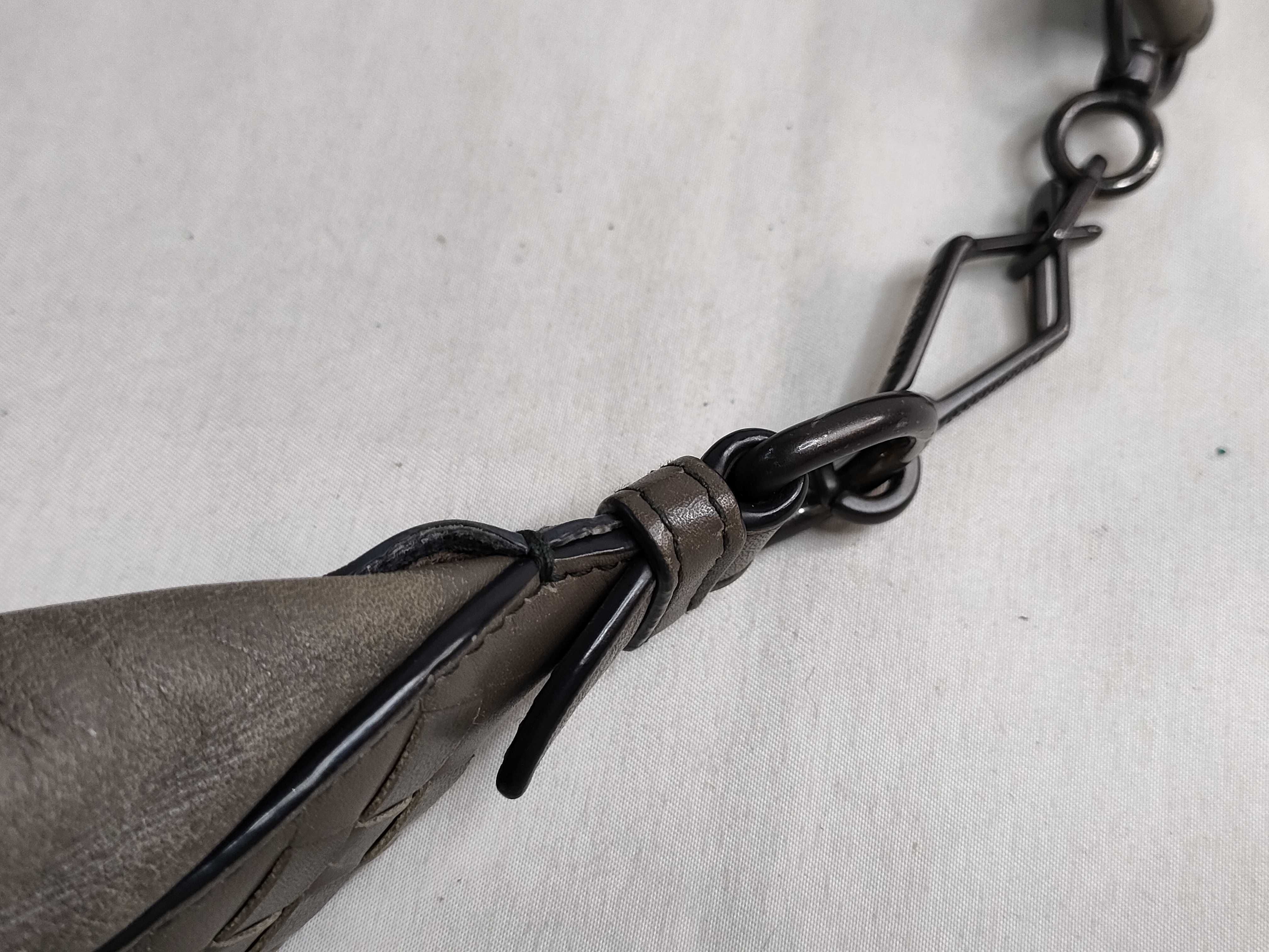 Intrecciato Leather Shoulder Bag — view 5