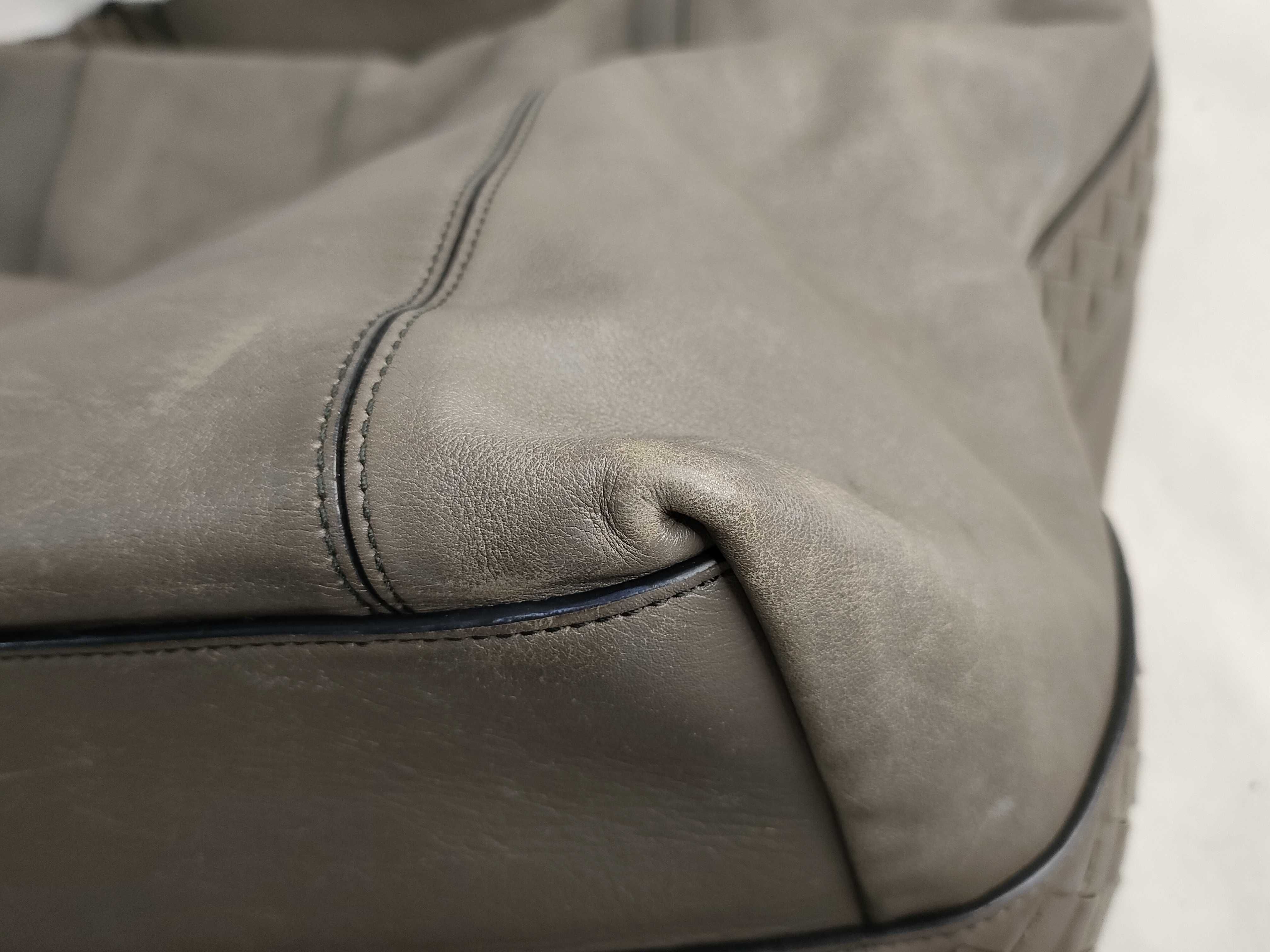 Intrecciato Leather Shoulder Bag — view 6
