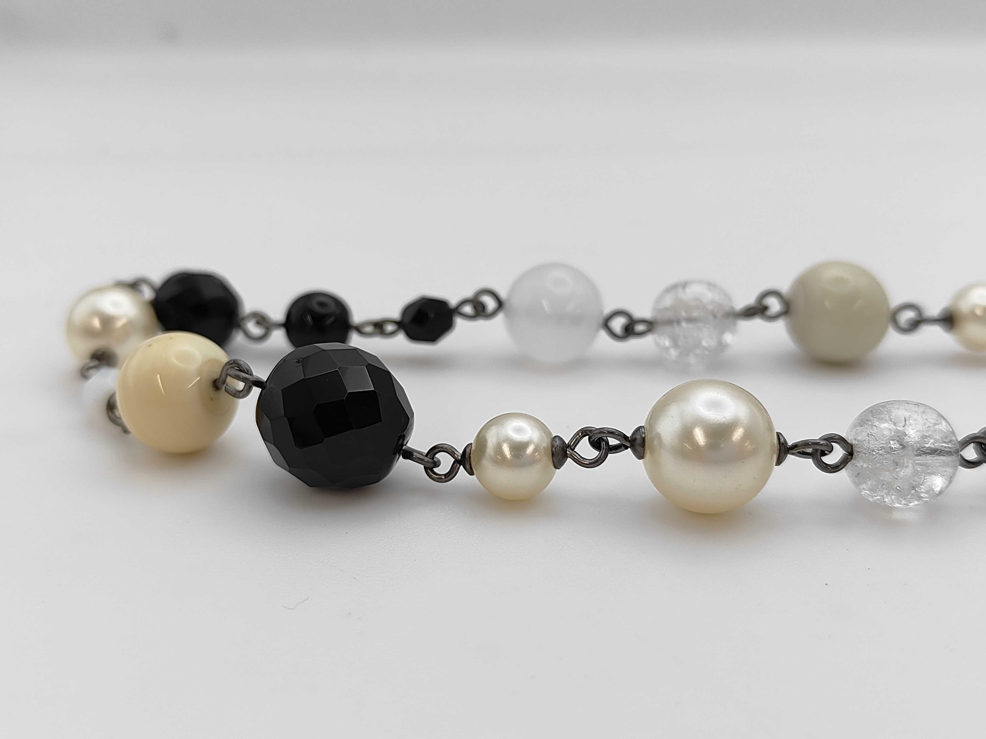 Coco Mark Pearl Long Necklace — view 3