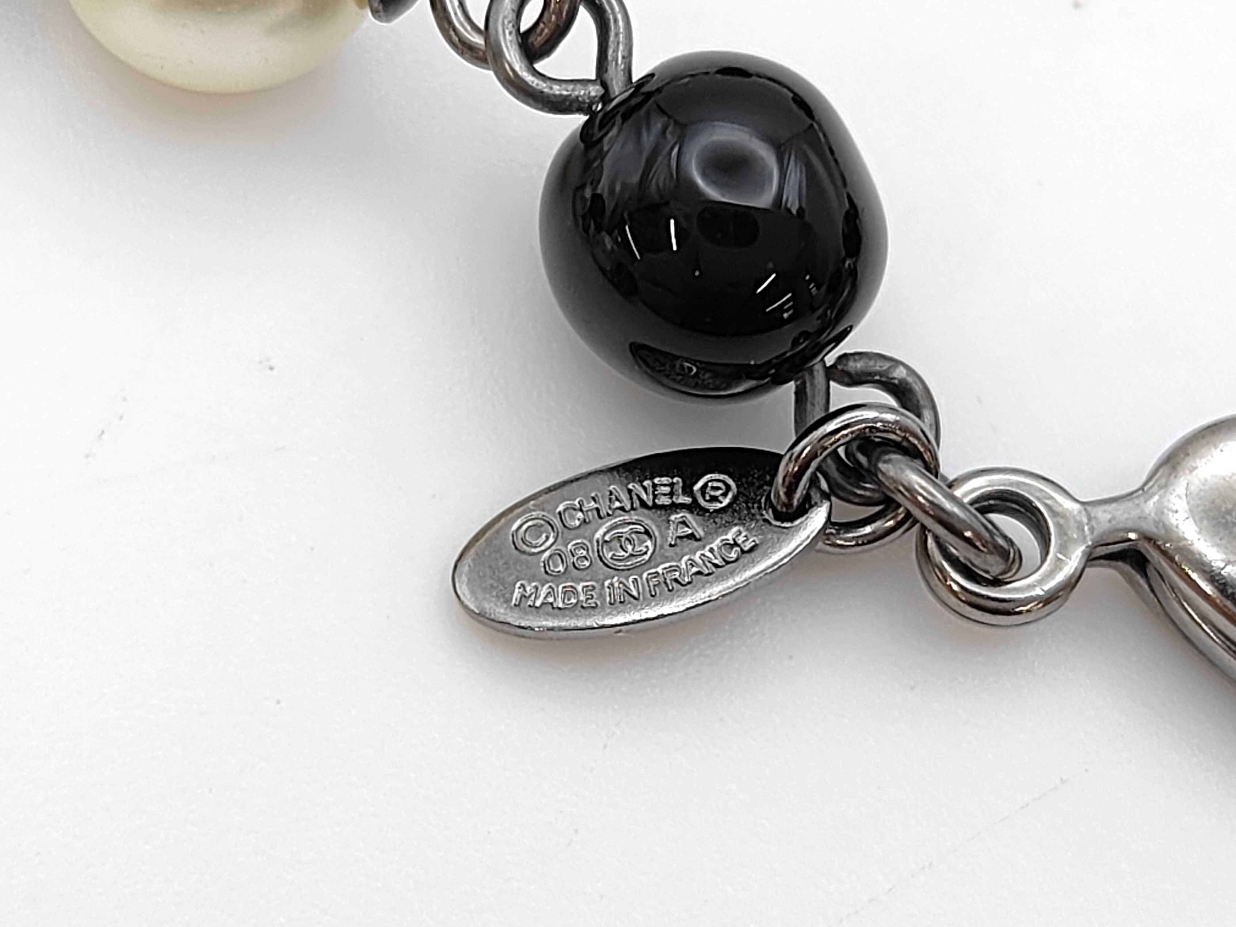 Coco Mark Pearl Long Necklace — view 5