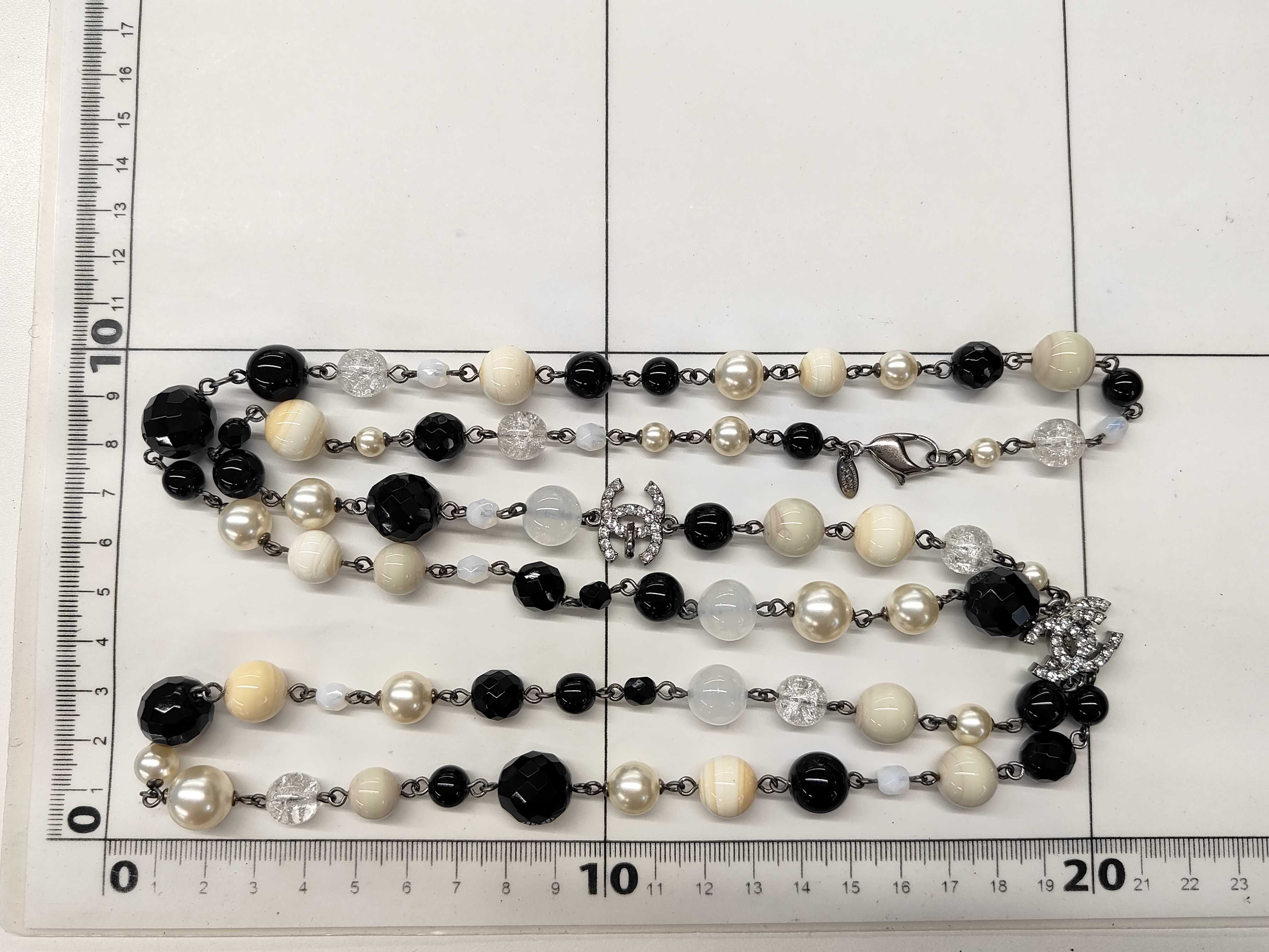 Coco Mark Pearl Long Necklace — view 6
