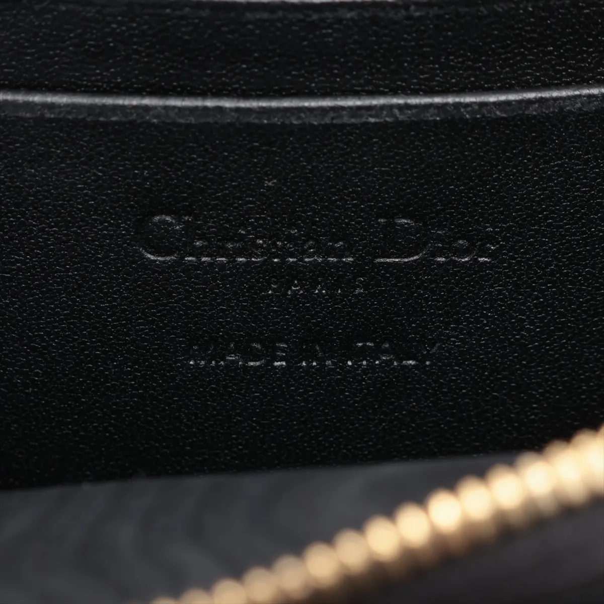 Lady Dior Cannage Leather Phone Holder Black — view 4