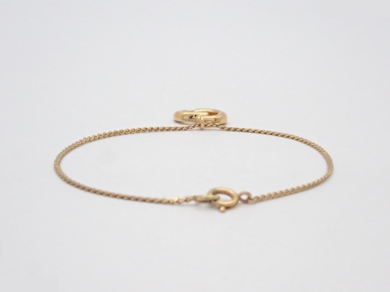 Bracelet with CD logo, gold, wrist circumference approximately 16cm — view 2