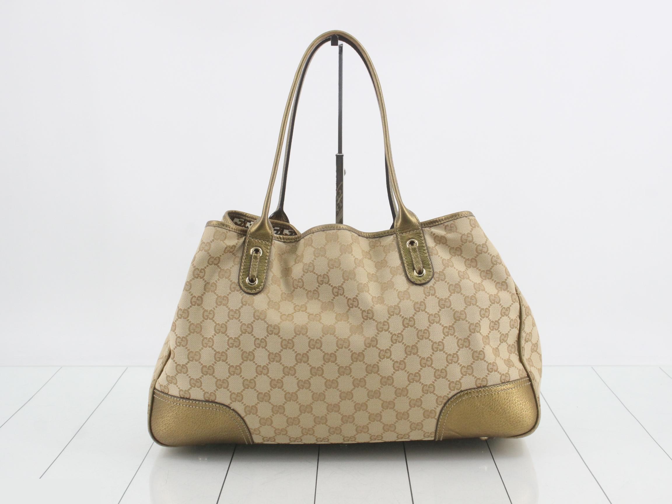 GG Canvas Ribbon Tote Bag with Dust Bag — view 2