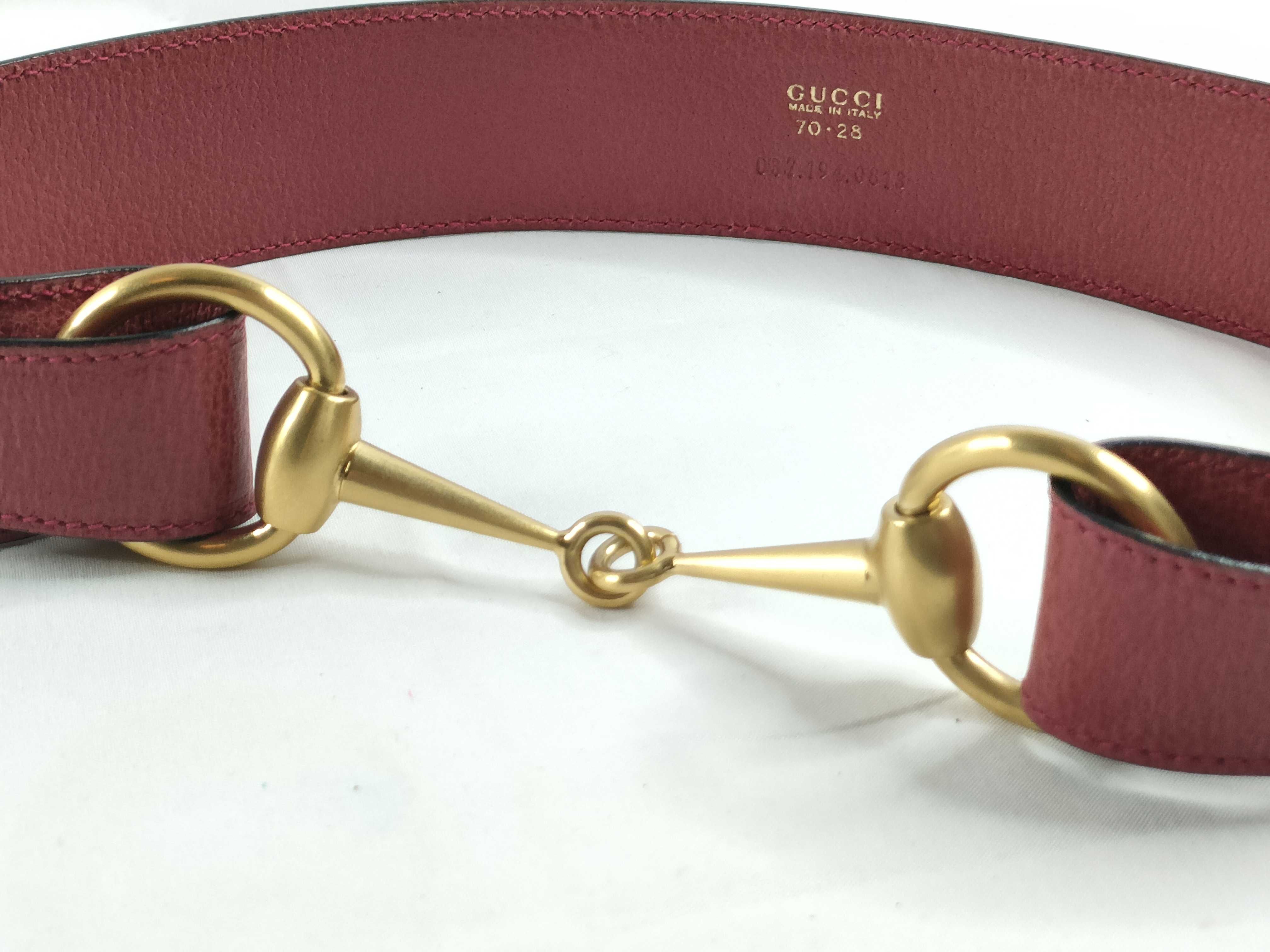 037.194.0813 Gancini 70.28 Leather Red Belt — view 3