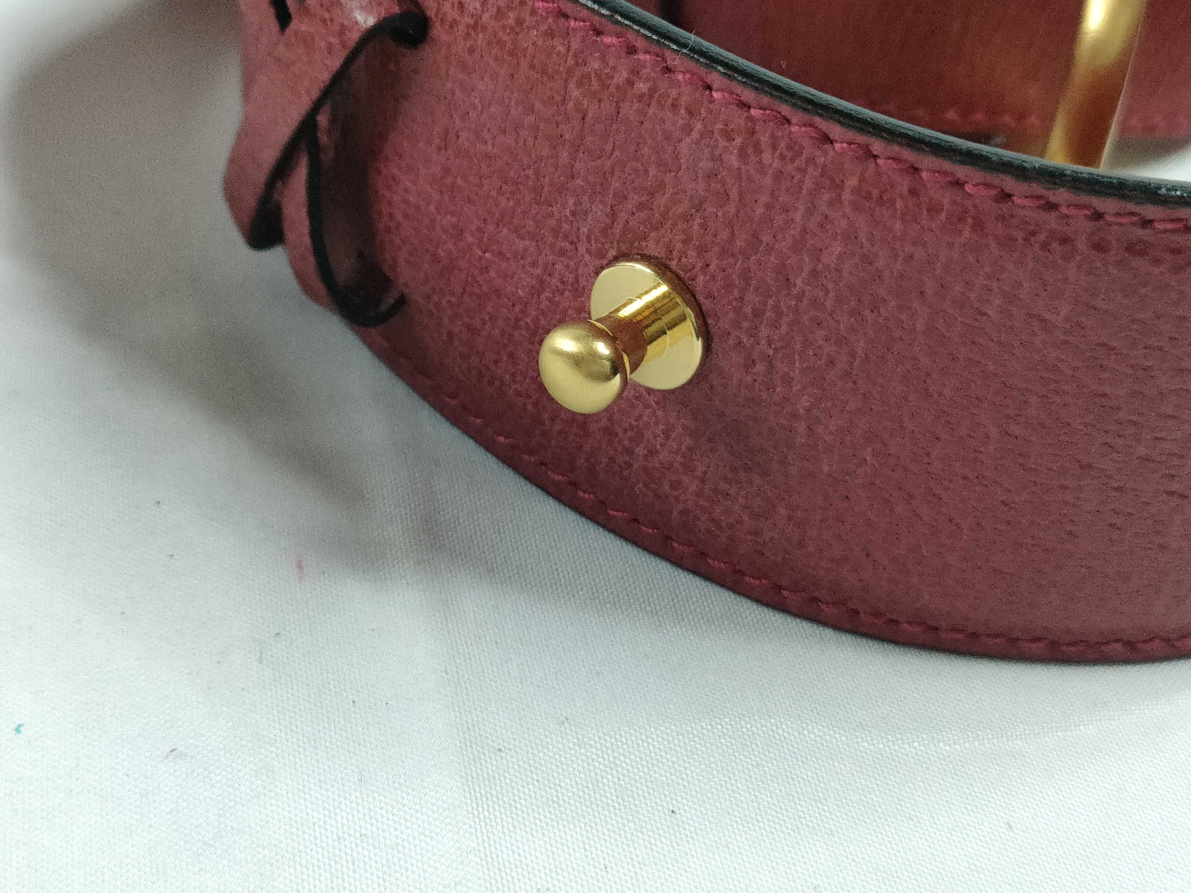 037.194.0813 Gancini 70.28 Leather Red Belt — view 5