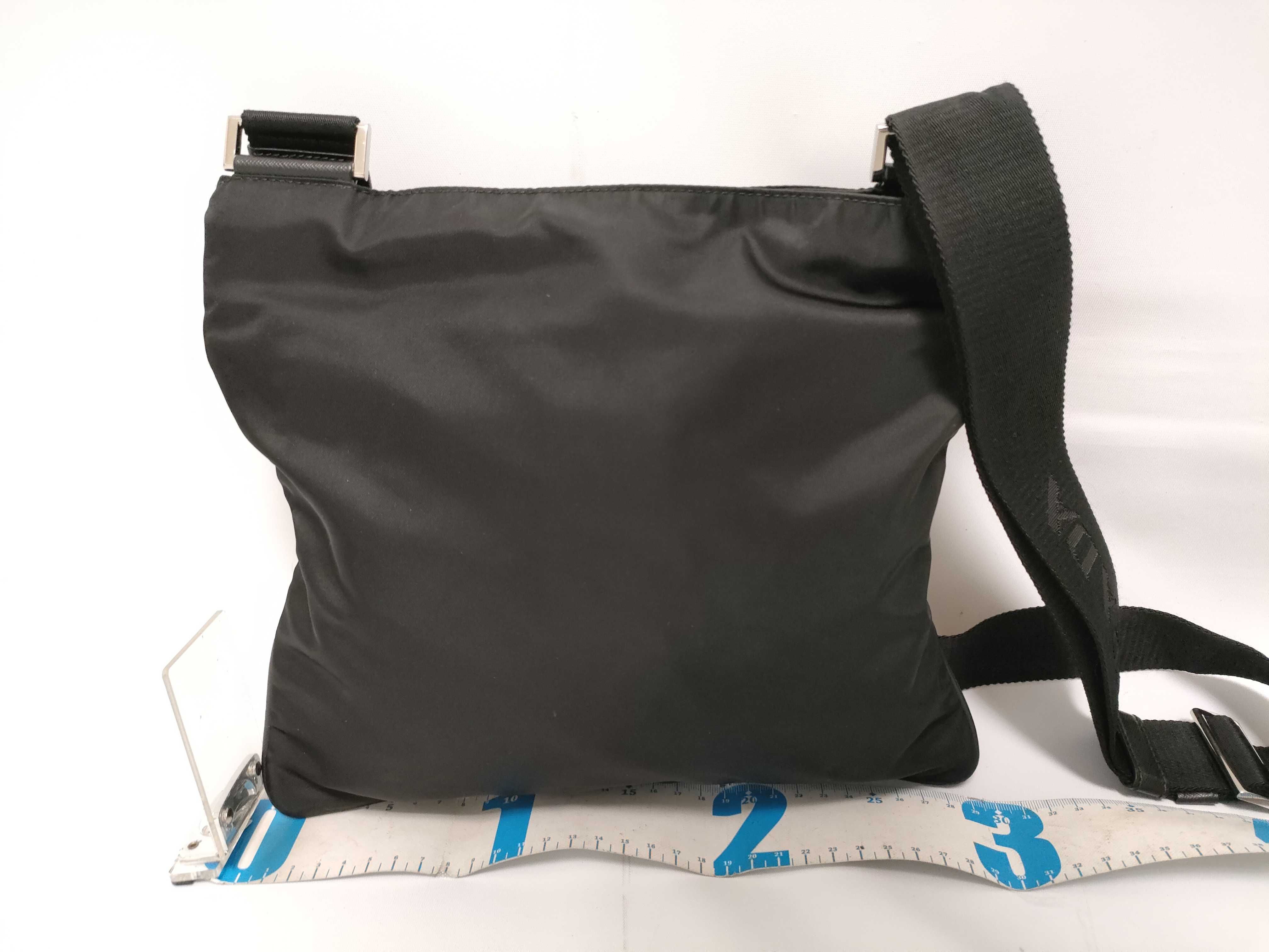 Nylon Shoulder Bag, Black — view 2