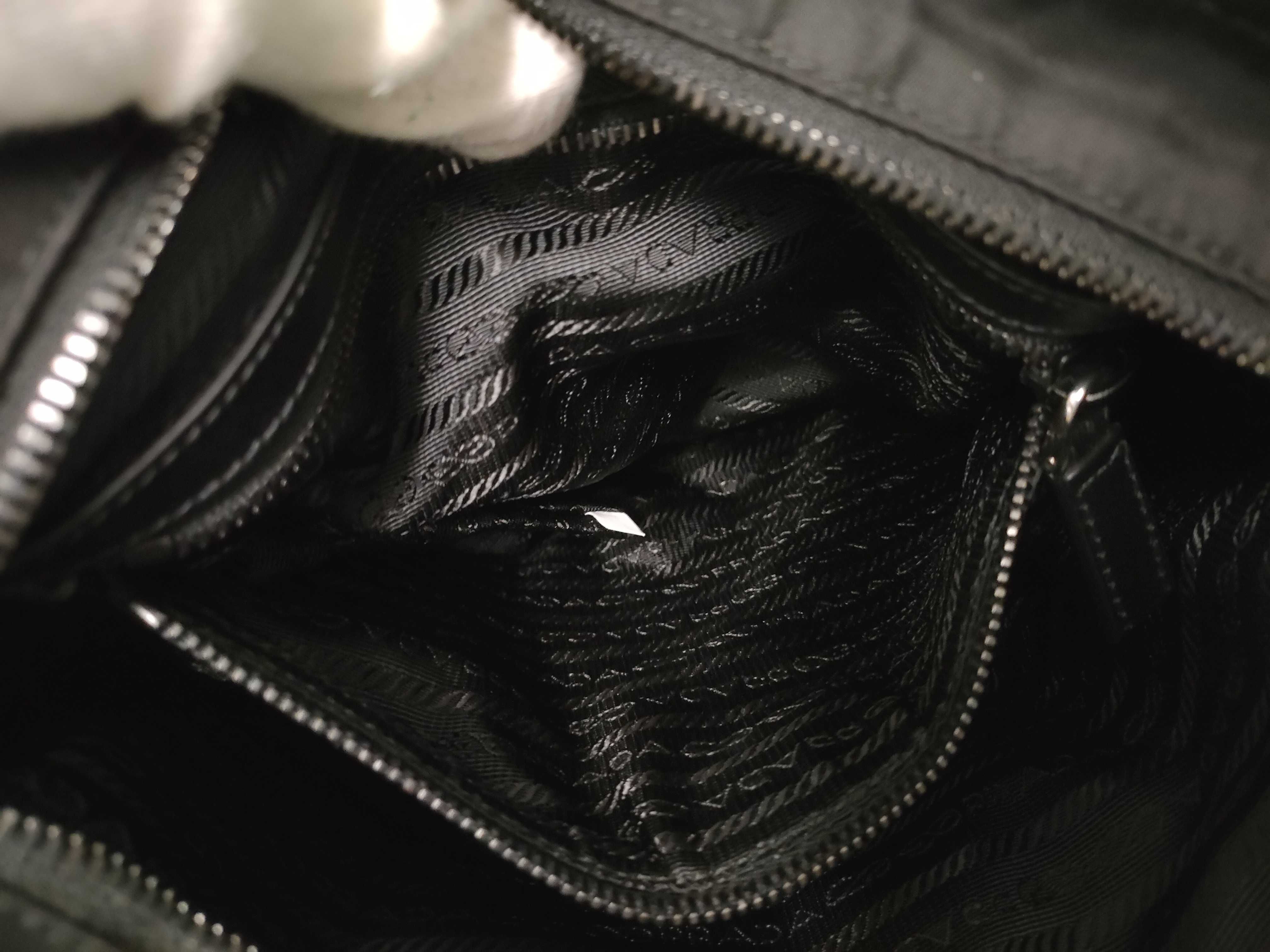 Nylon Shoulder Bag, Black — view 11