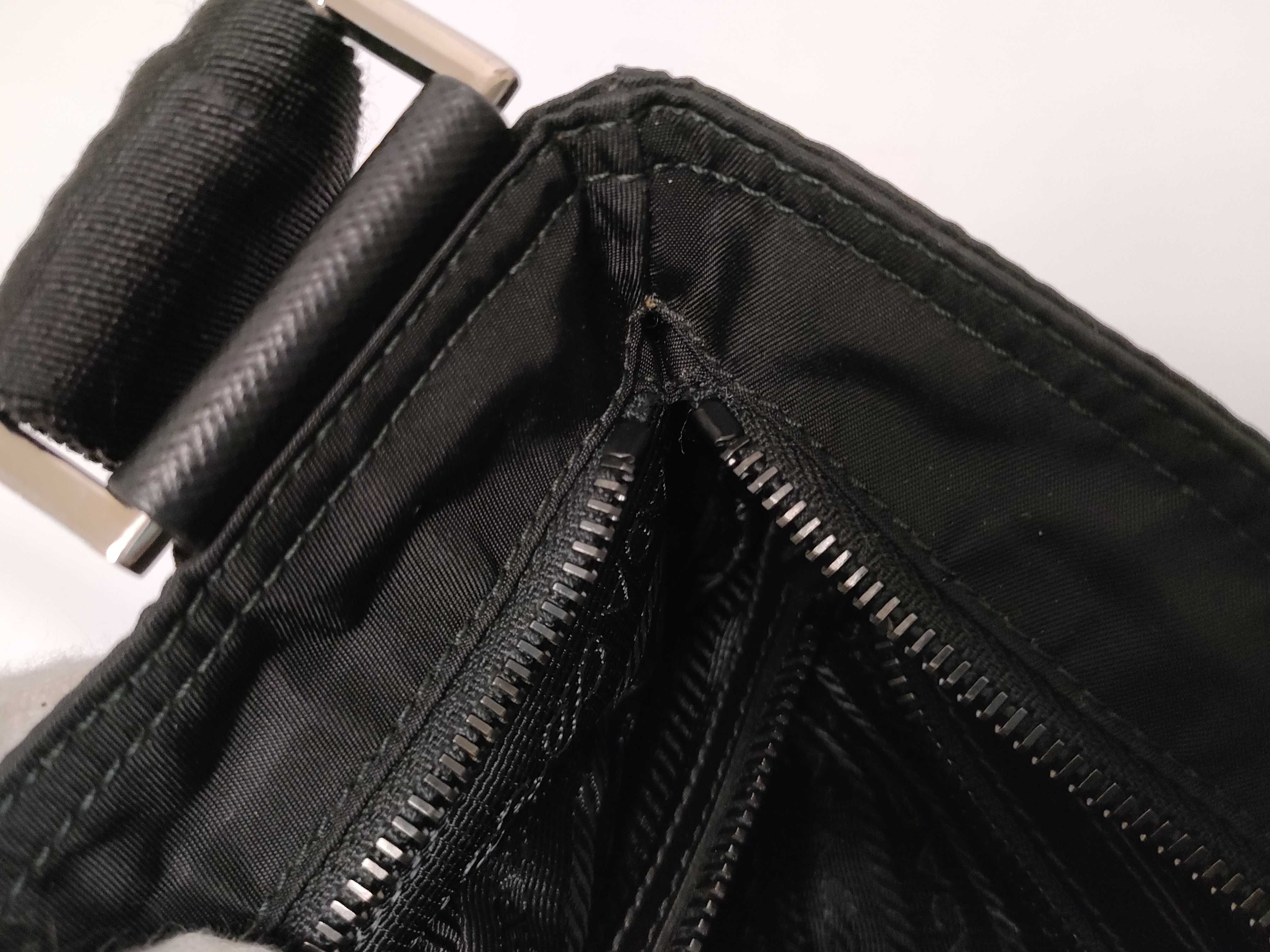 Nylon Shoulder Bag, Black — view 12