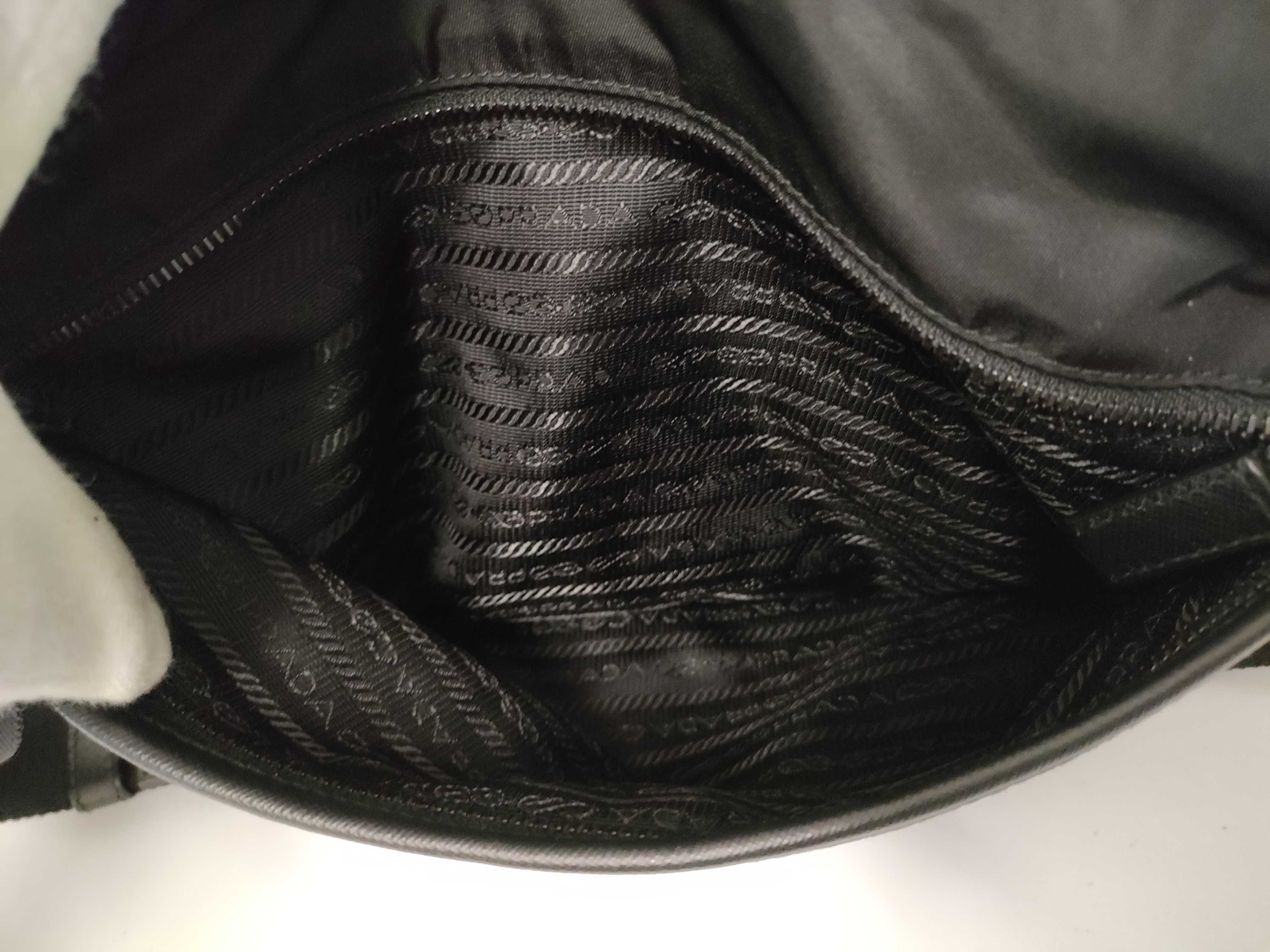 Nylon Shoulder Bag, Black — view 13