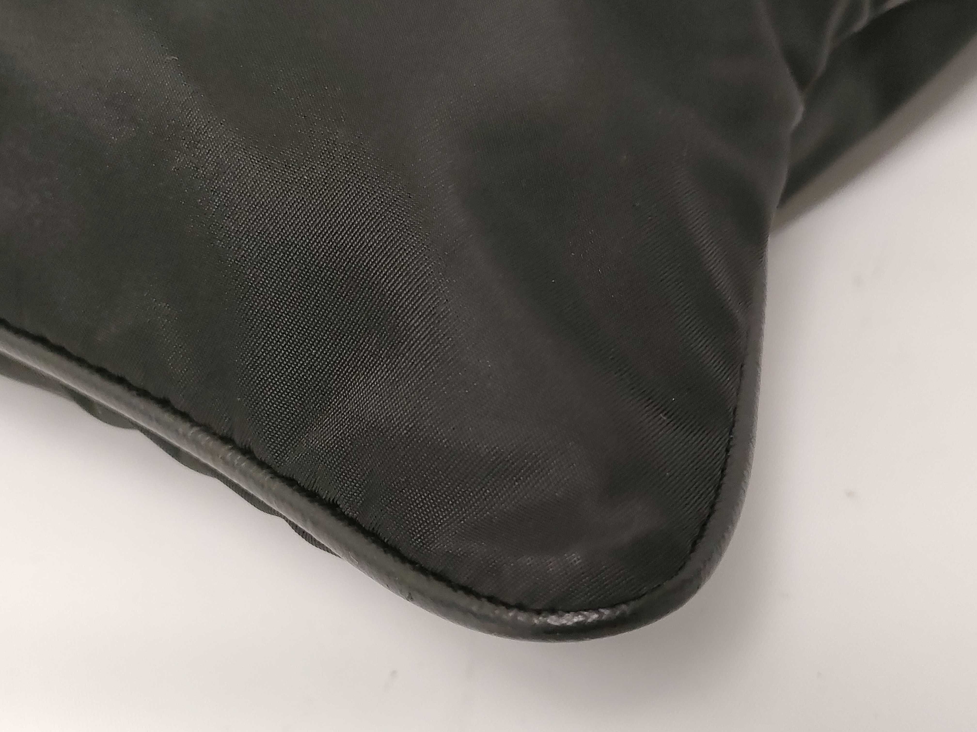 Nylon Shoulder Bag, Black — view 3