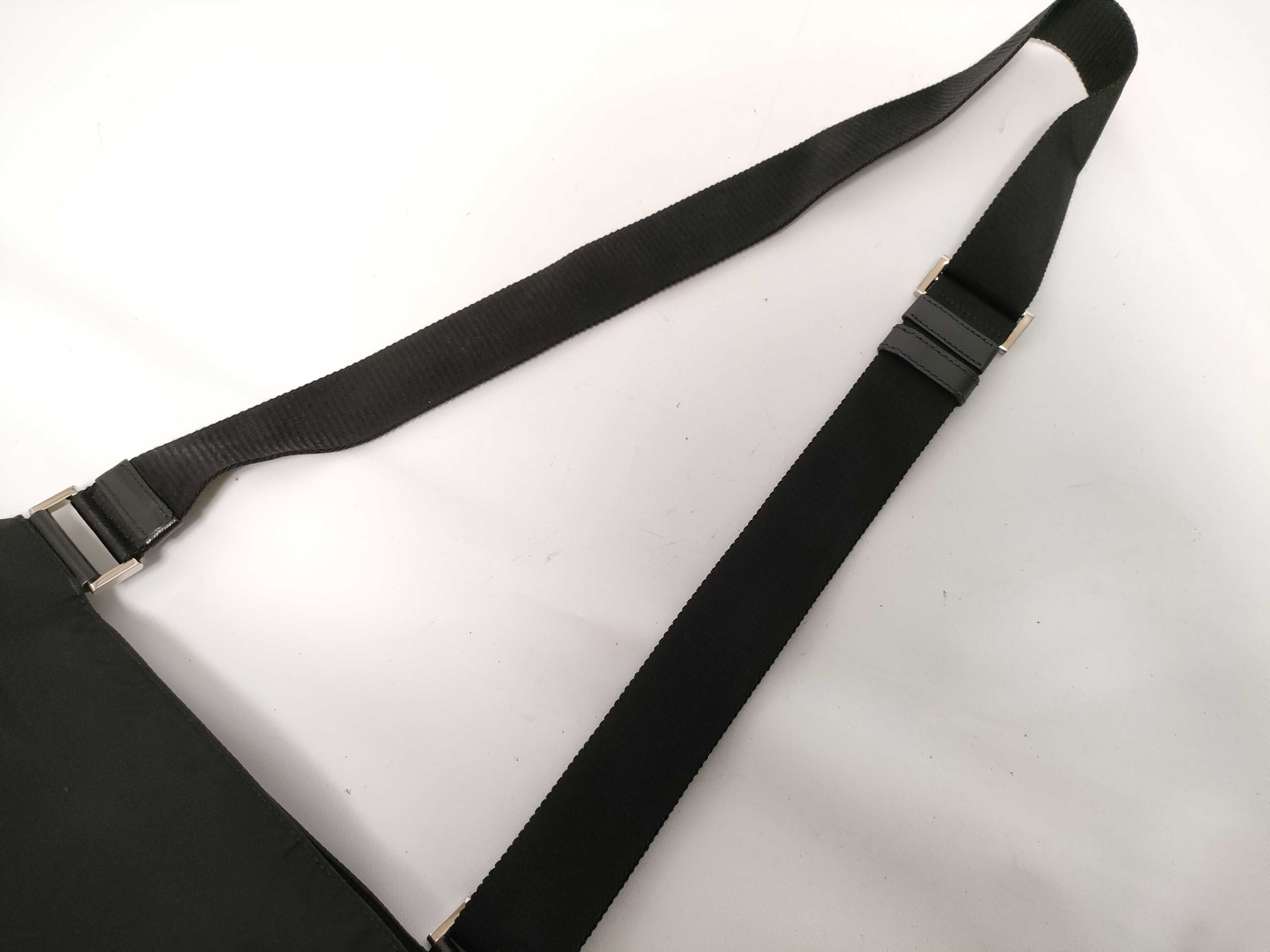 Nylon Shoulder Bag, Black — view 5