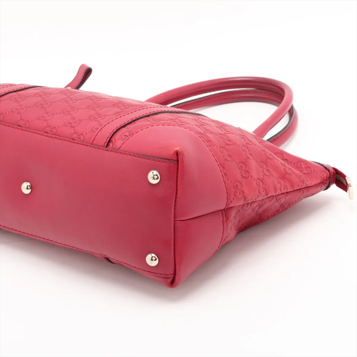 Guccissima Lovely Leather 2-Way Handbag Red — view 3