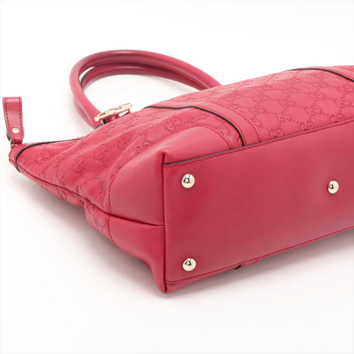 Guccissima Lovely Leather 2-Way Handbag Red — view 4